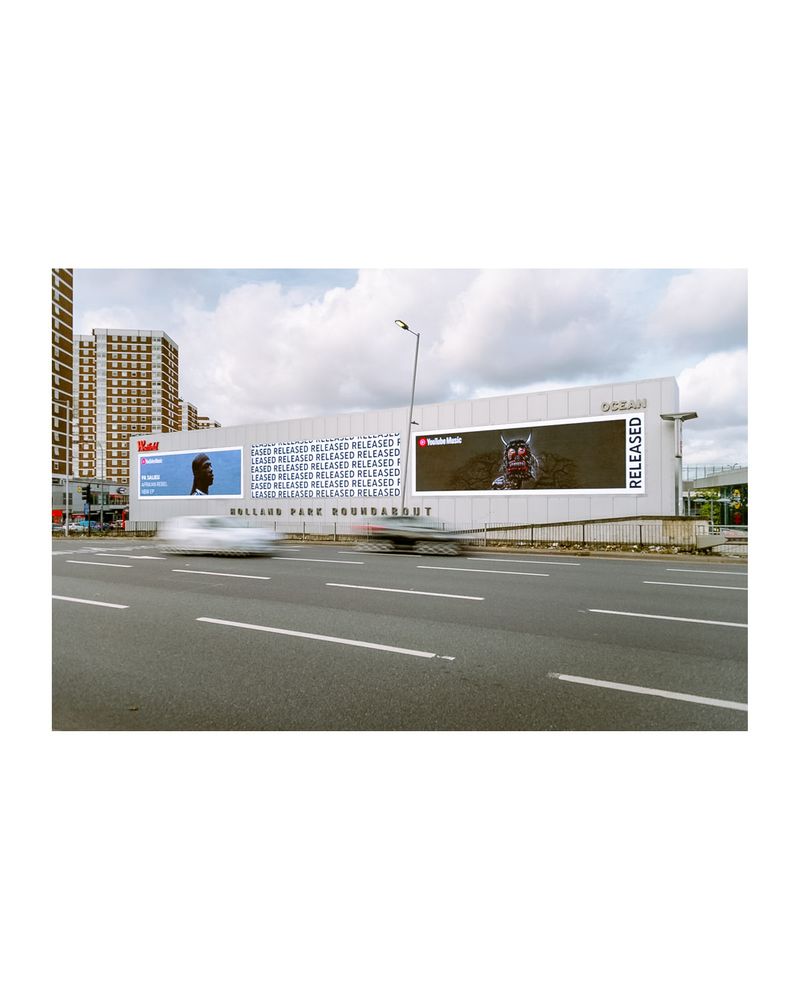 Pa Salieu Press Shot x Youtube Music Billboard by Joshua Atkins