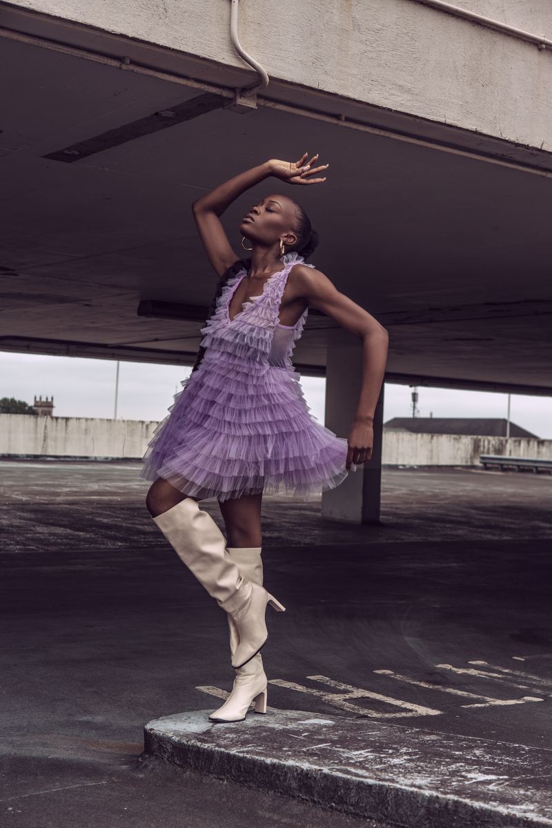 PURPLE DRESS by Leonie Maya Isaac