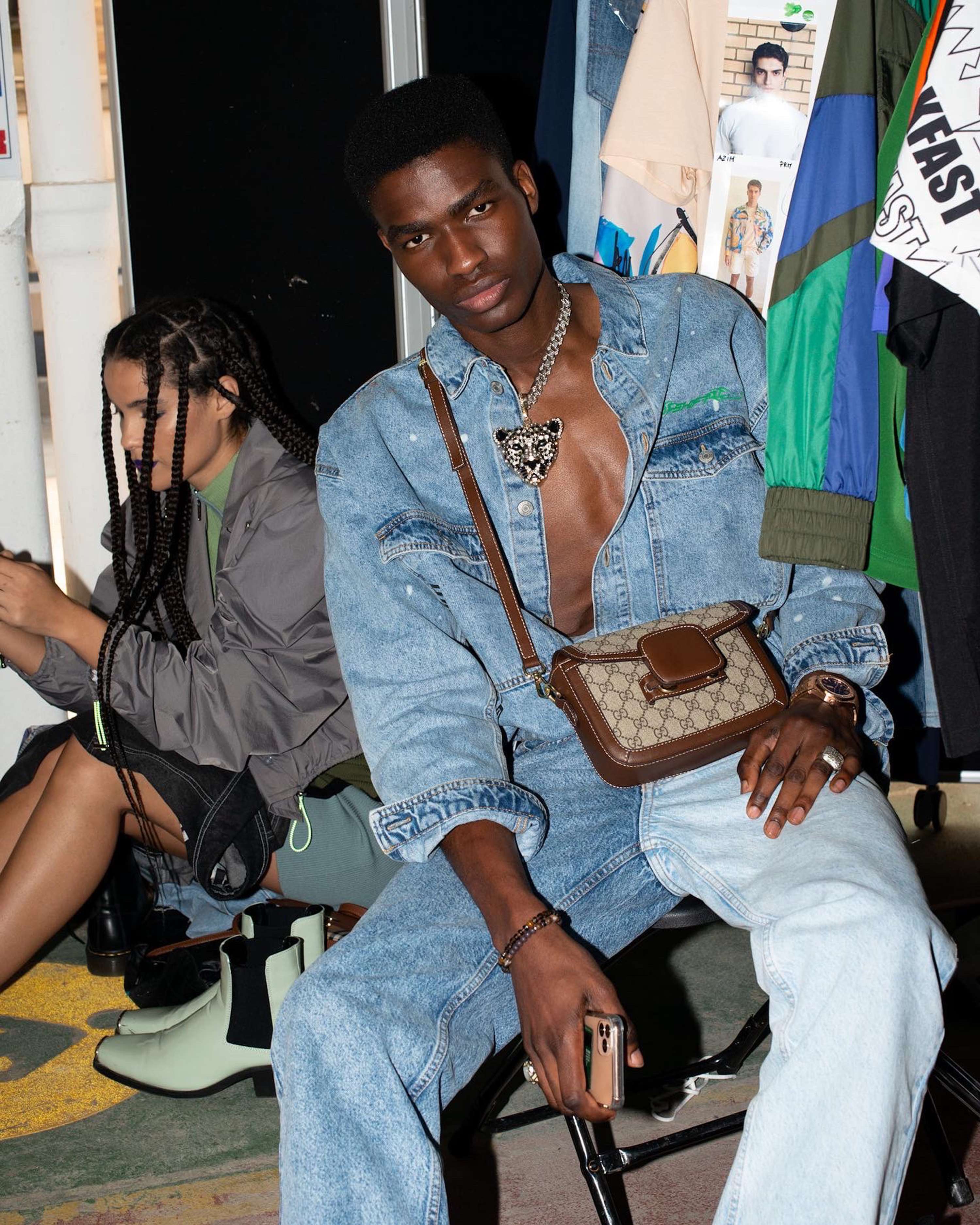 Backstage at Mark Fast SS22 (LFW) by Maria Biardzka