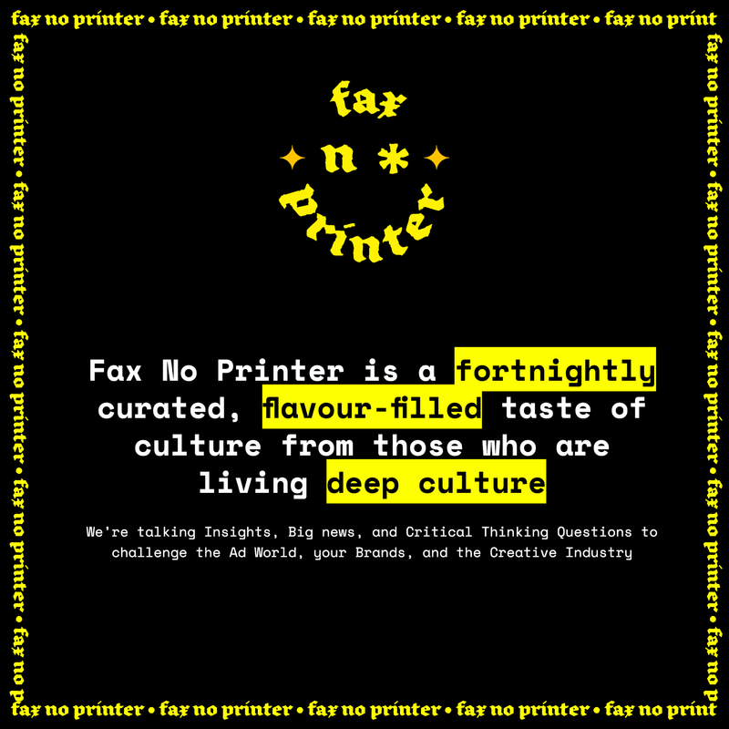 FAX NO PRINTER IS HERE by Russie Miessi