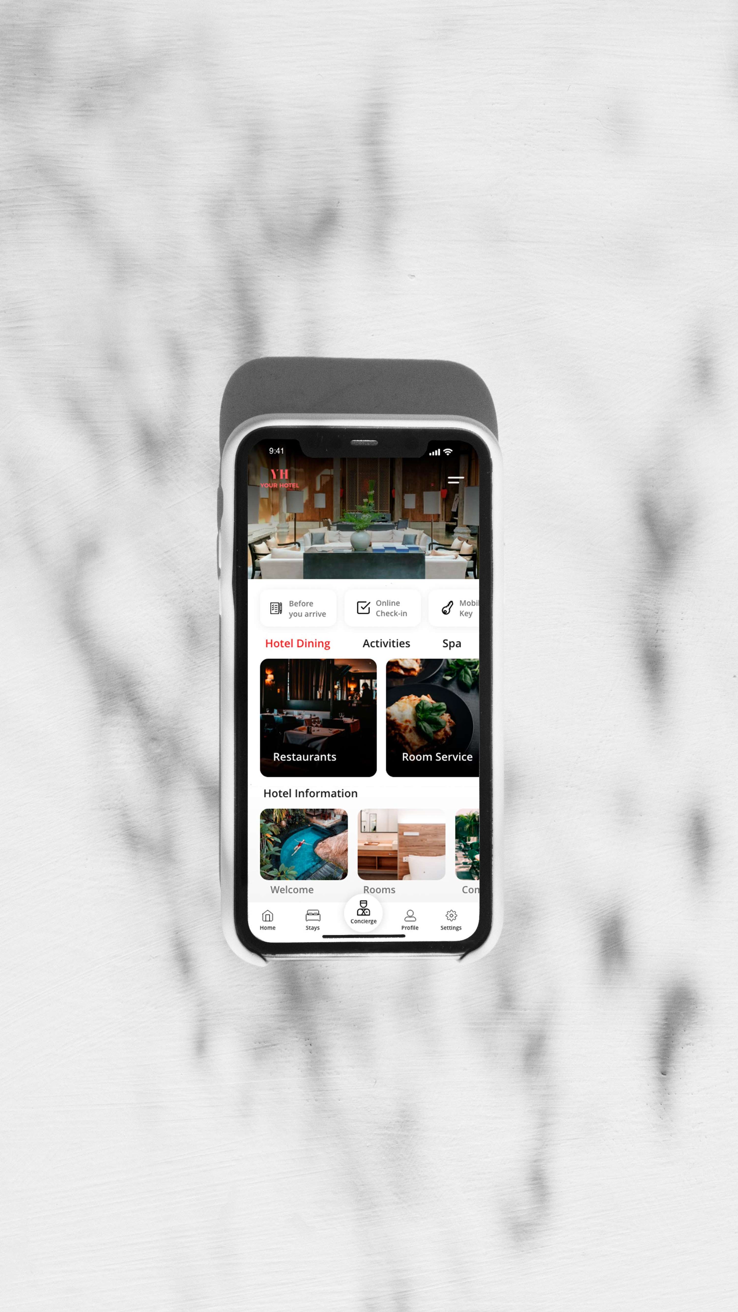 Hotel App | Mobile App Concept by Catia Resende
