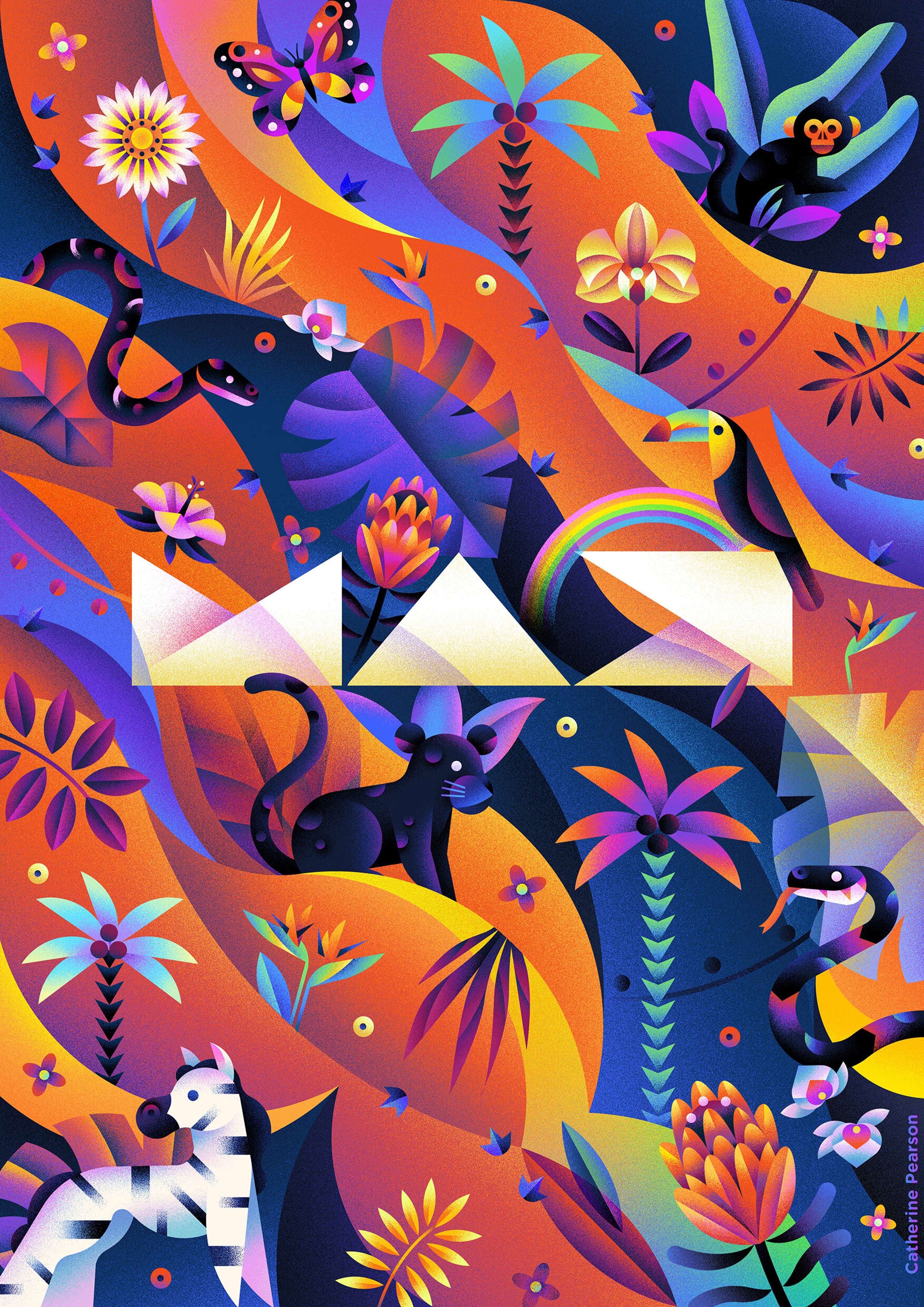 Neon Jungle for Adobe, CoCreate: Max 2020 by Catherine Pearson