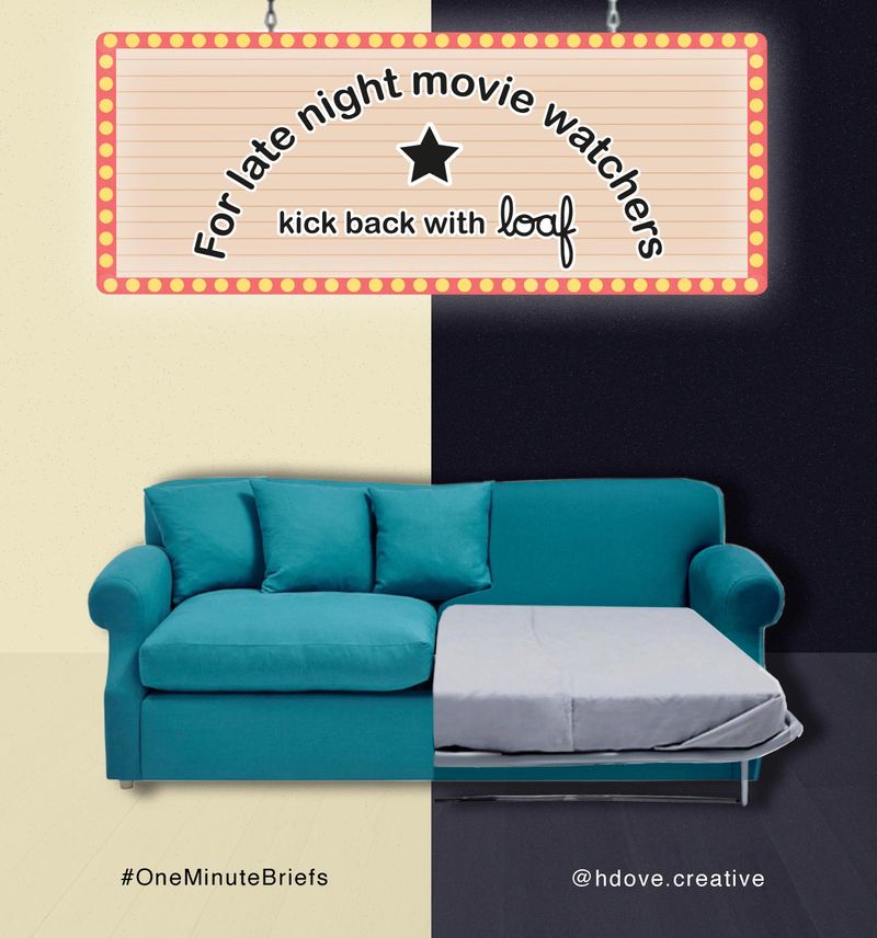 Advertising Sofa beds by Hannah Dove