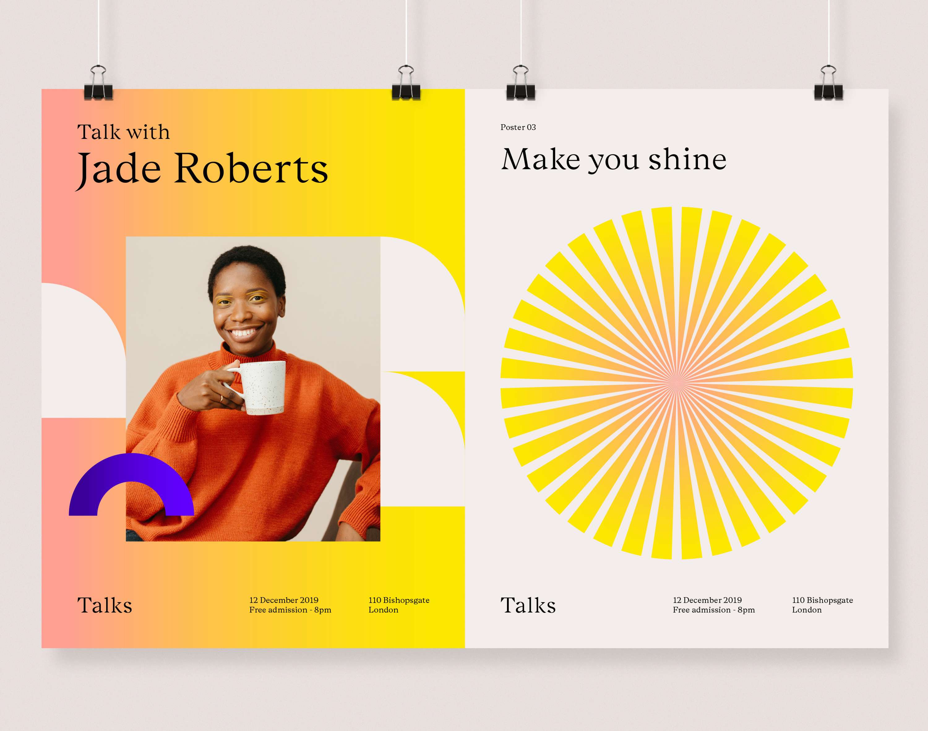 Design Talks Posters by Claire Mouly