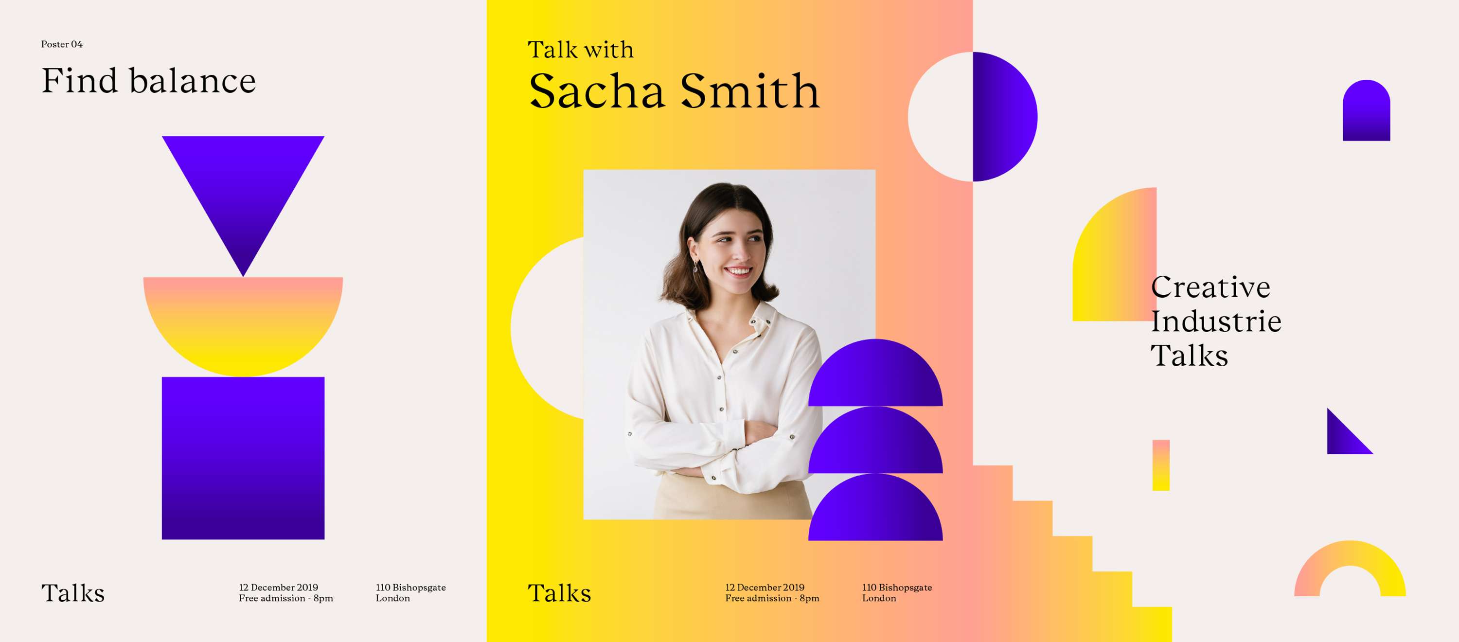 Design Talks Posters by Claire Mouly