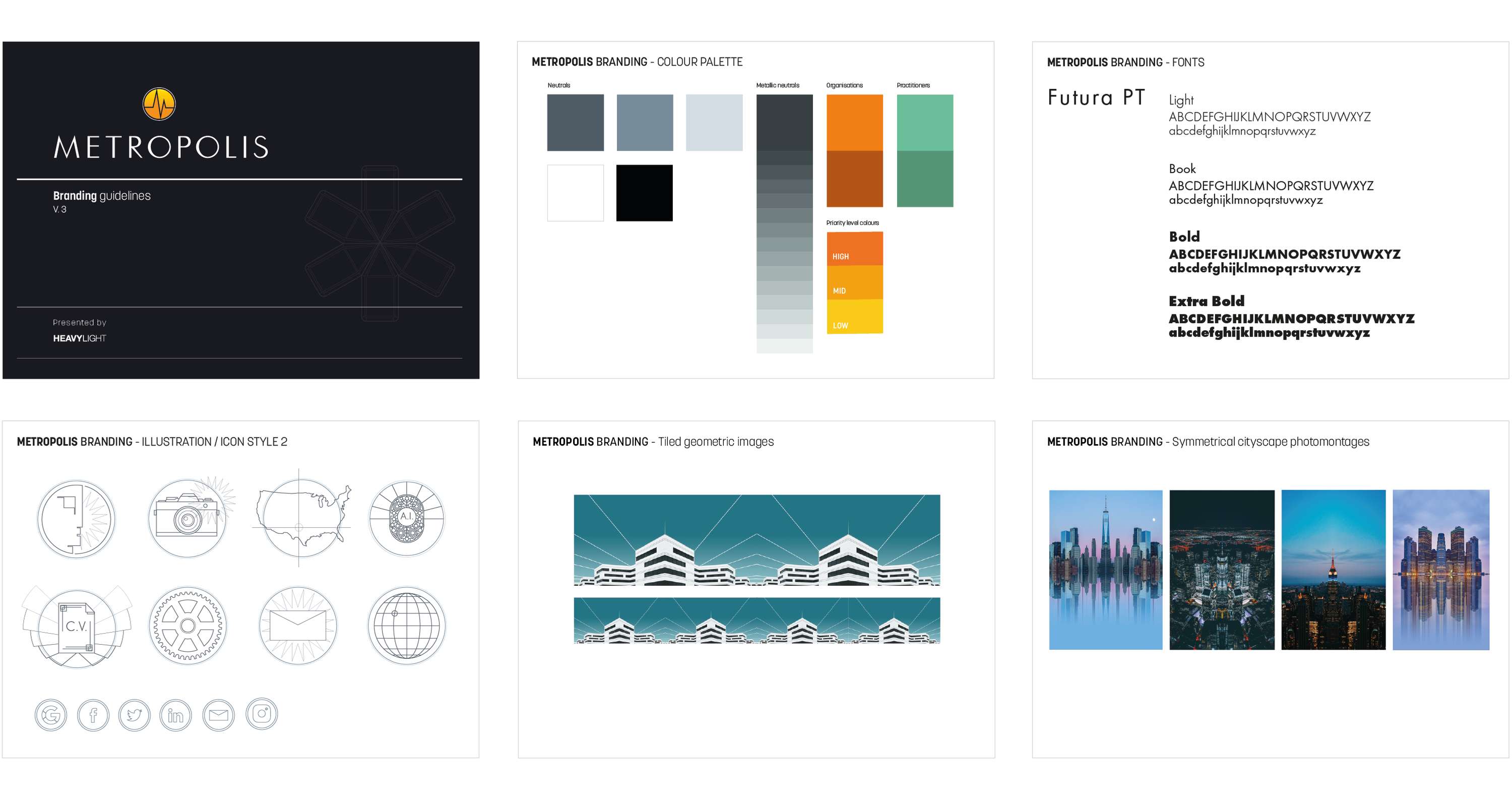 Branding design for Metropolis by Matthew Proud