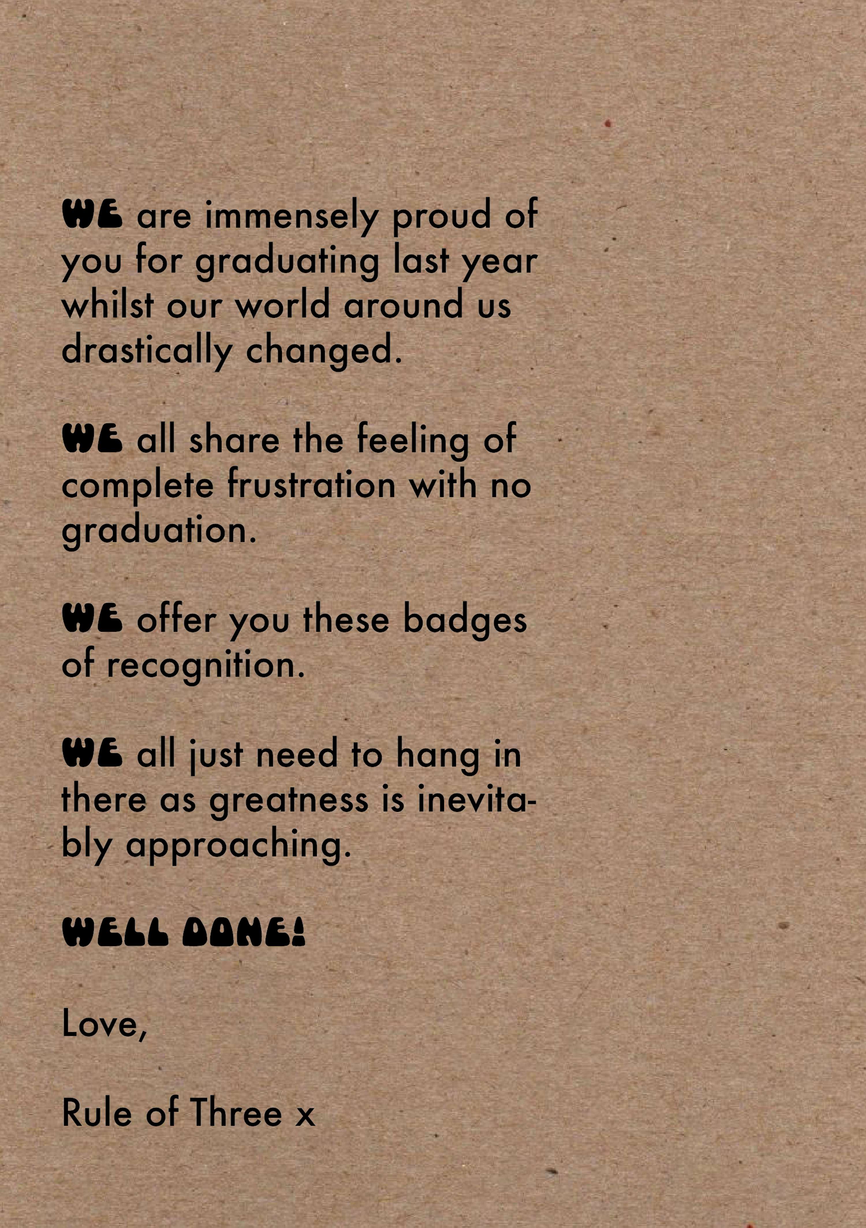 Badges of Recognition by Saskia Millard