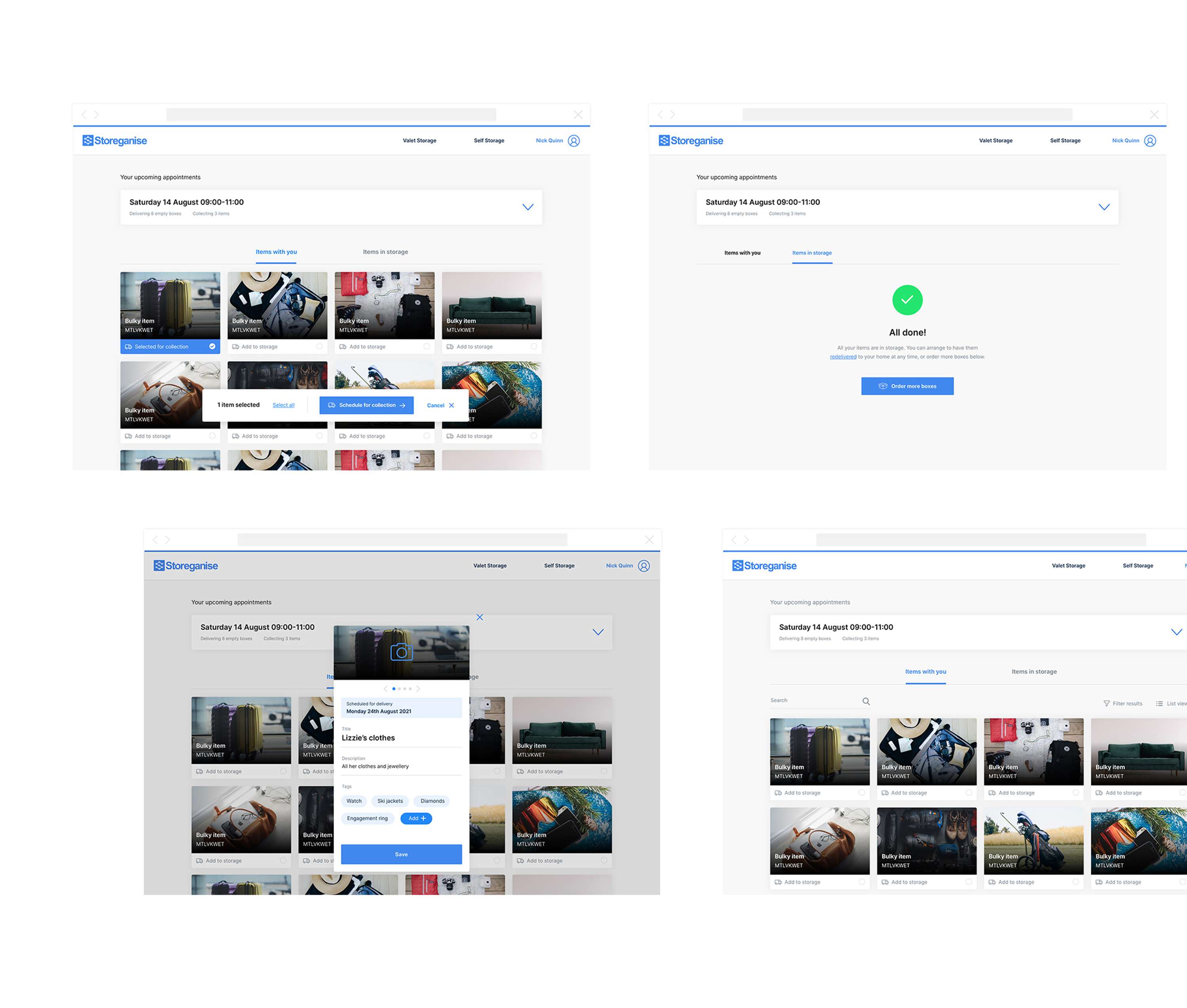 Designing a seamless booking experience for a self storage software company by Nick Quinn