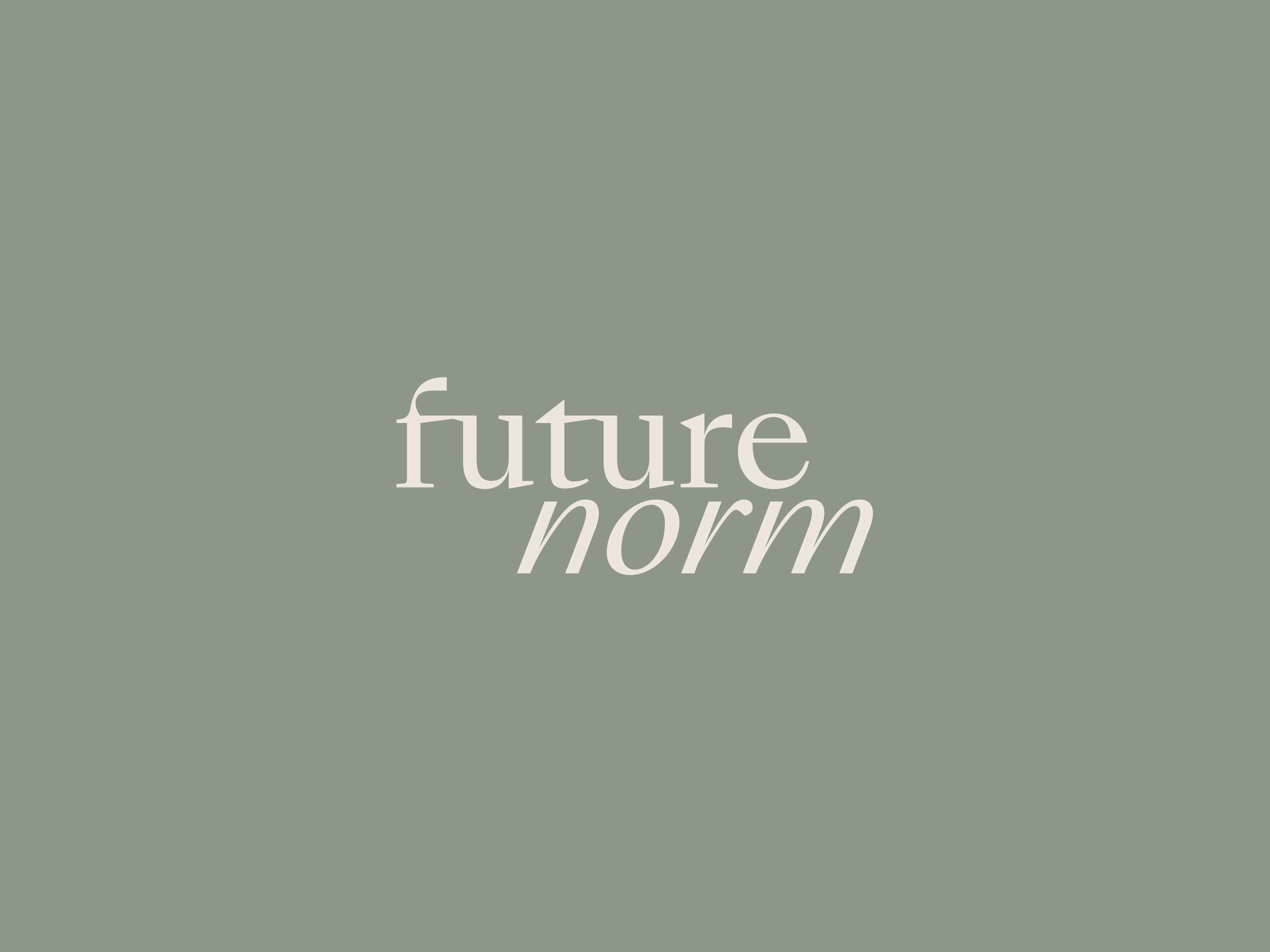 Visual Brand Identity - Futurenorm by Alix Picken