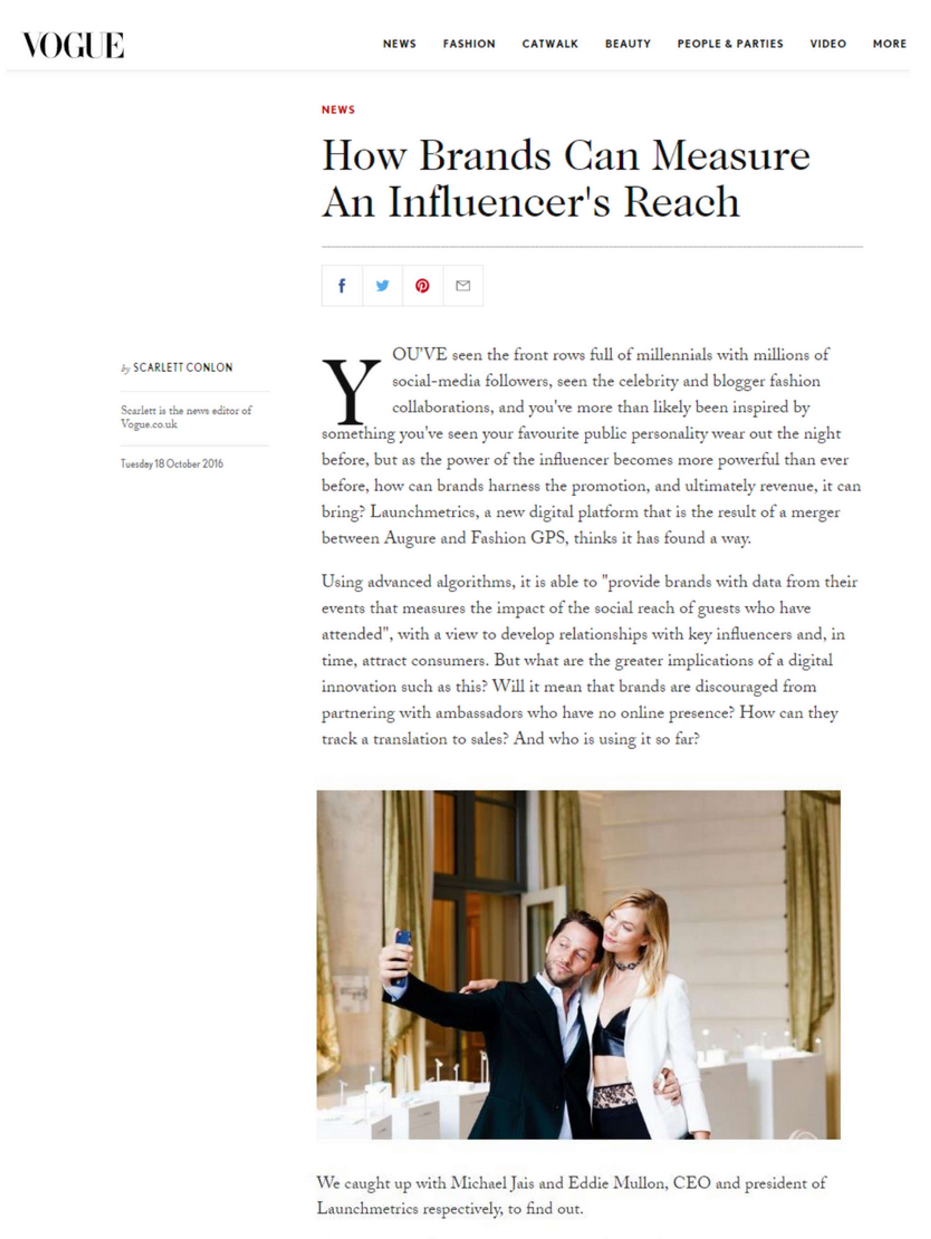 Collaboration with British Vogue by Sam Wonder