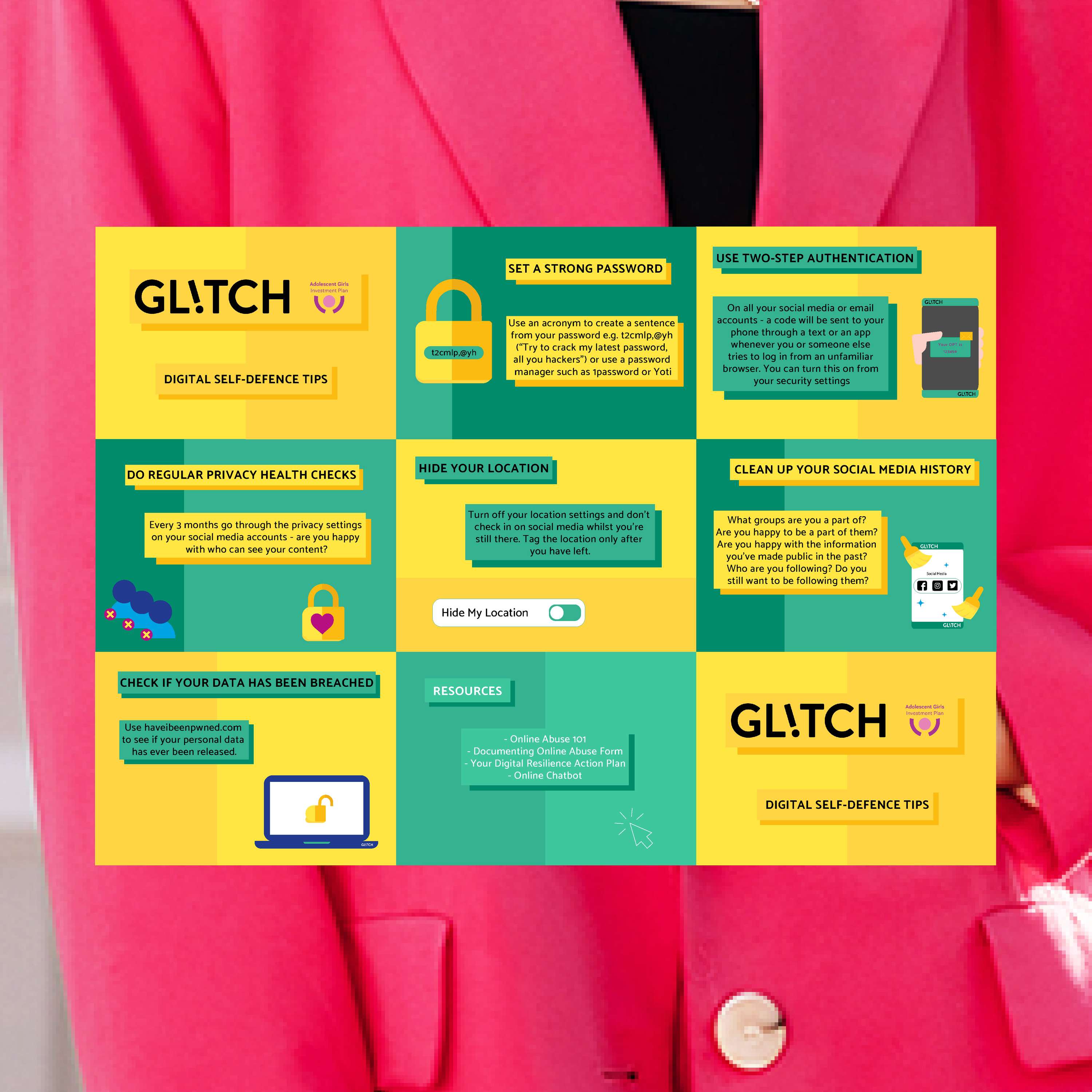 Glitch Infographic Design by Siobhan Johnson