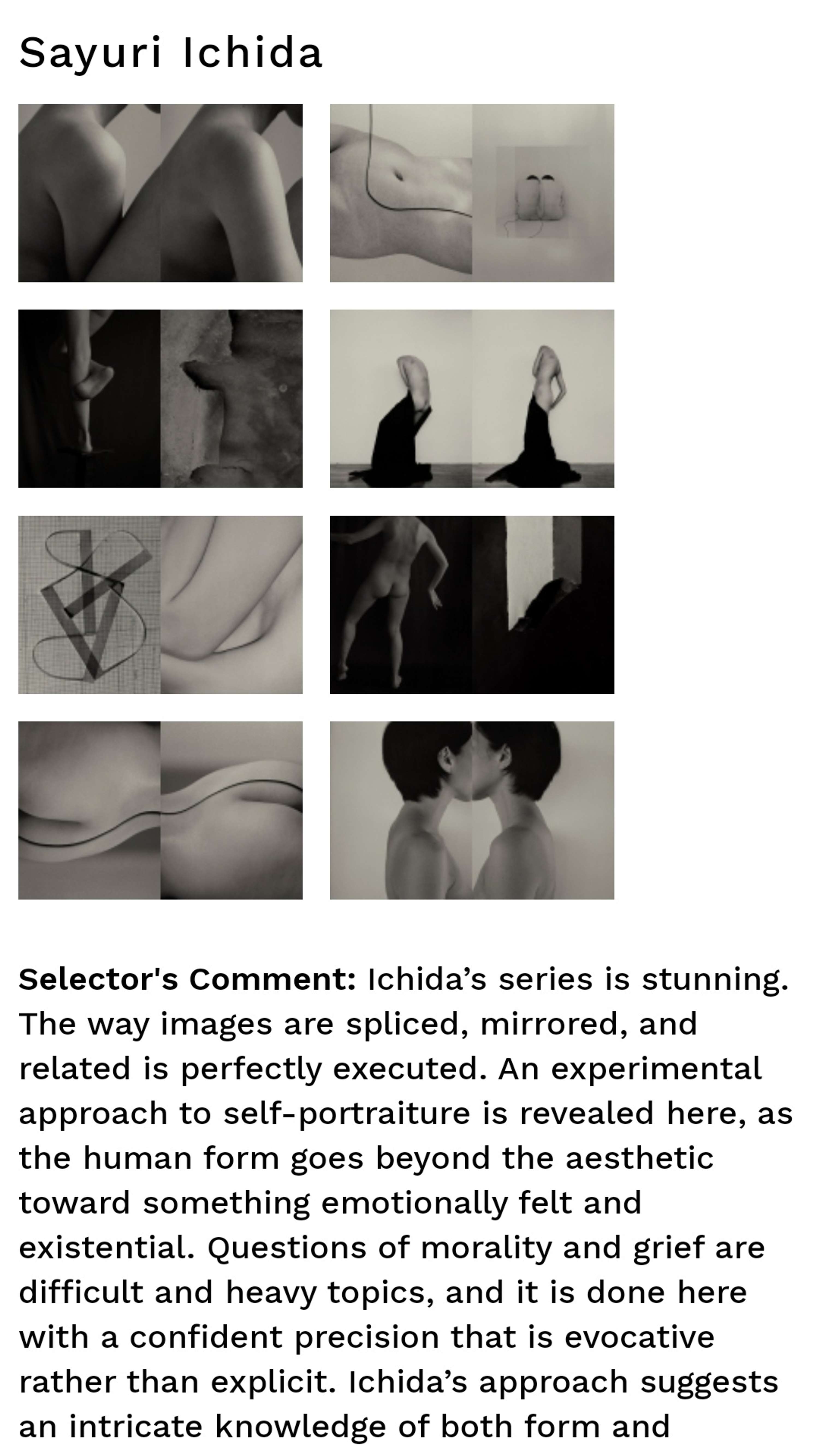 Source Magazine: MA/MFA Selector by Emma Jones