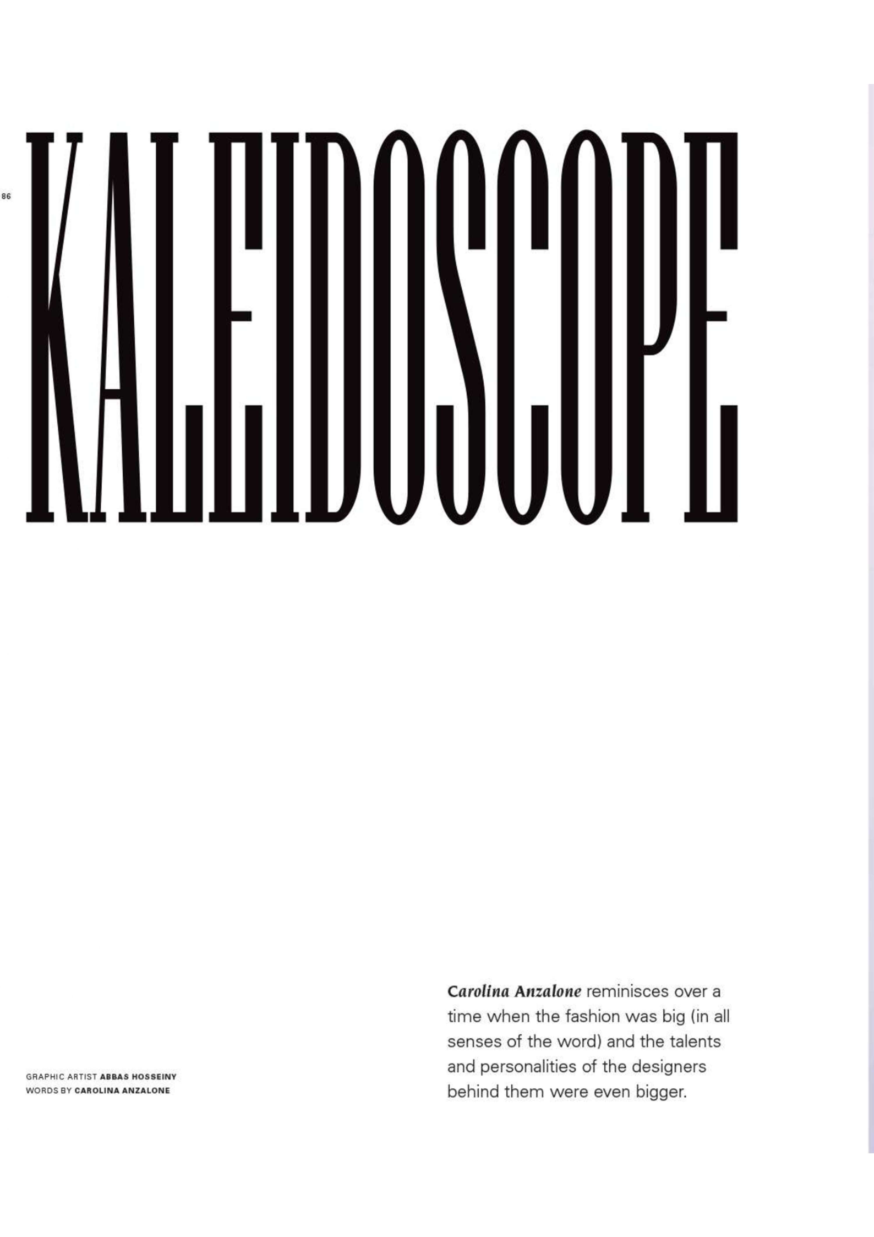 KALEIDOSCOPE by Carolina Anzalone