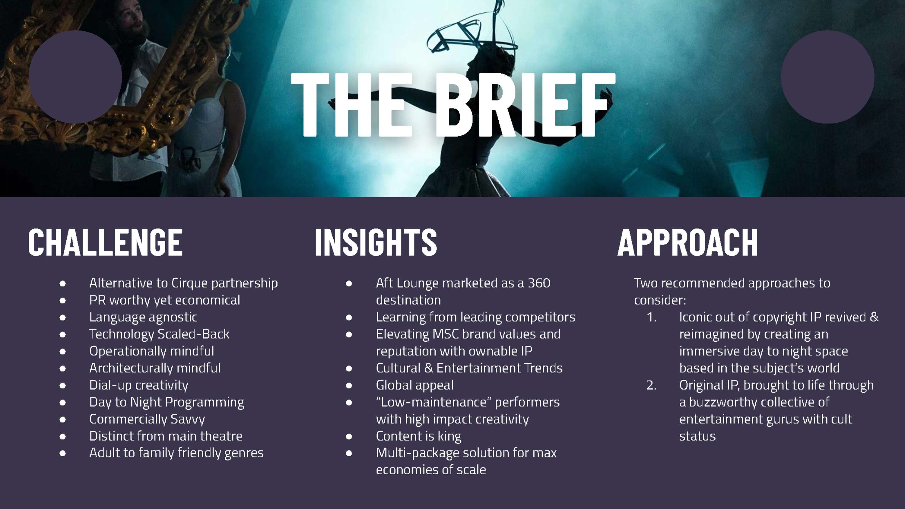 MSC MV5 MAIN EVENT PITCH DECK by Luke Giles