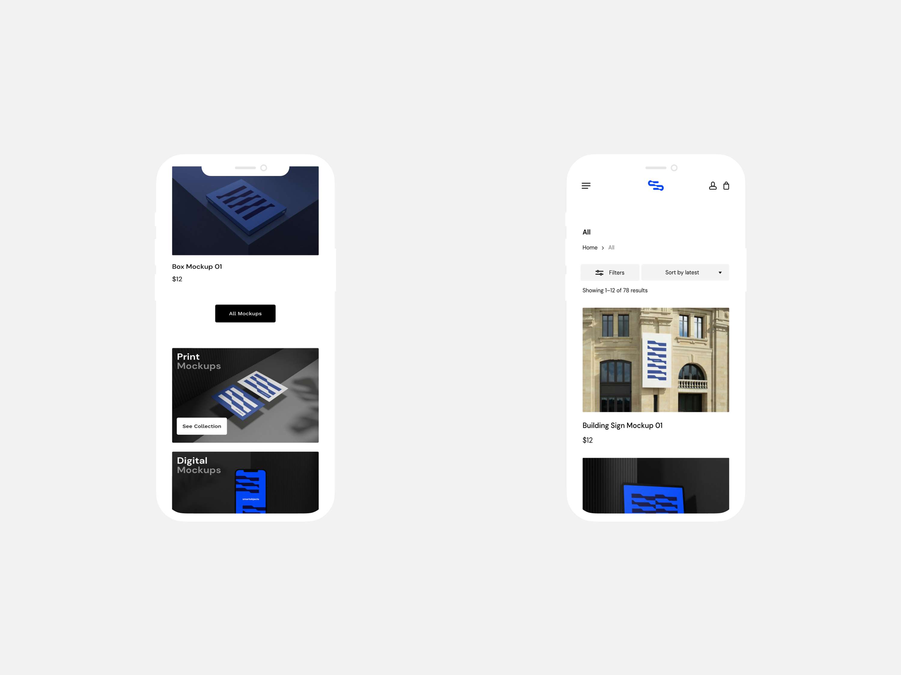 Smart Objects - A mockup library for creators. by Sam R C