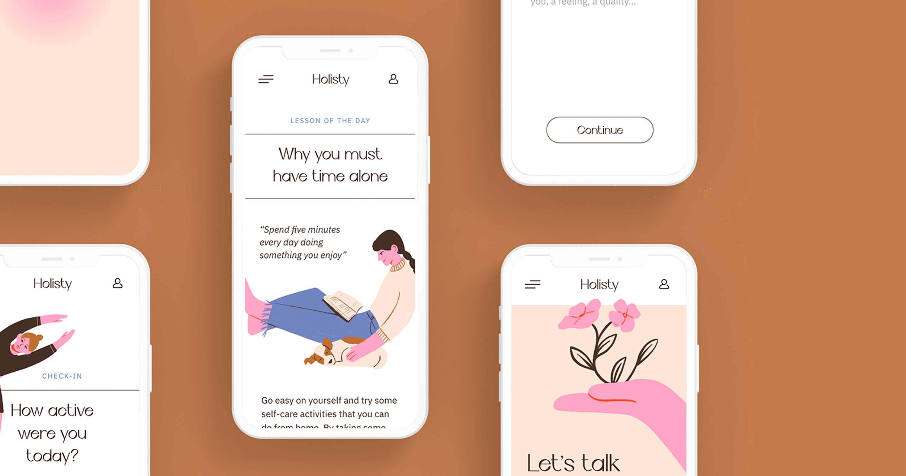 Holisty Branding + App UI Design by Yvonne Redín