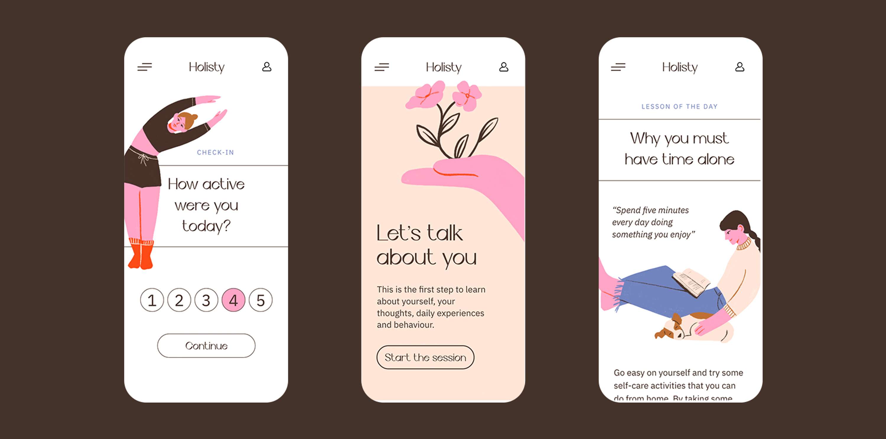 Holisty Branding + App UI Design by Yvonne Redín