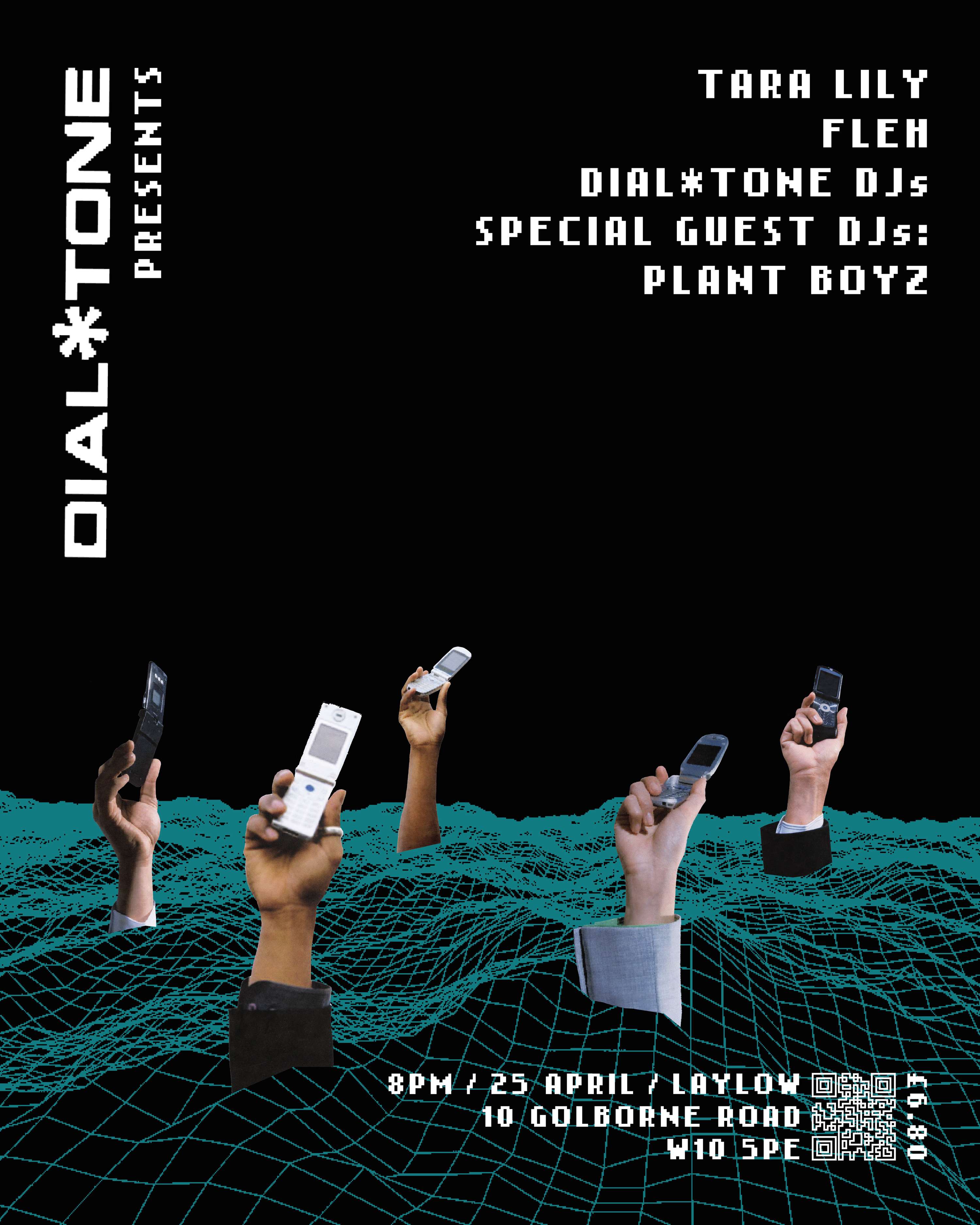 Poster Design for Dial Tone by Maya Chakrabarti-Sako