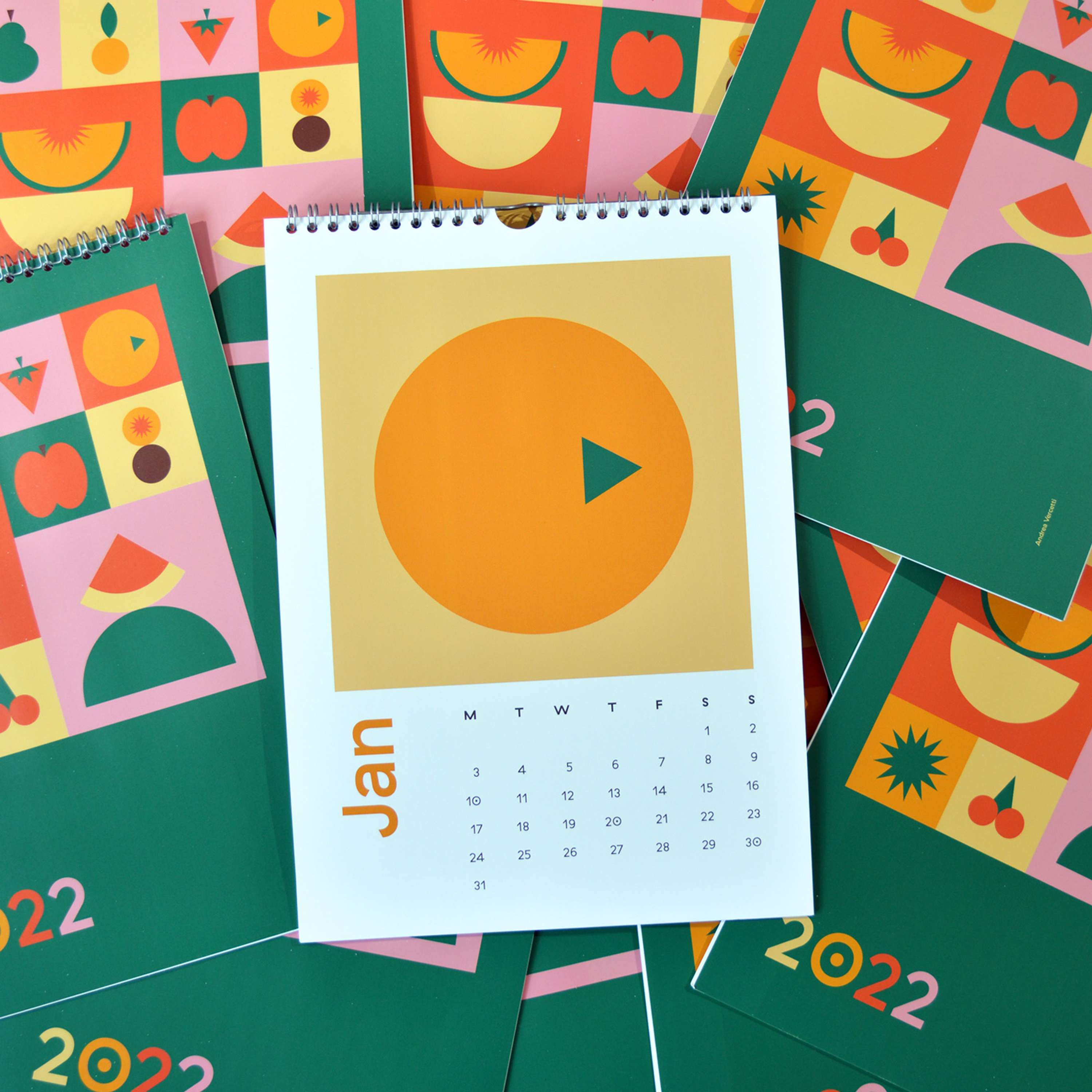 2022 Calendar by Andrea Vercetti