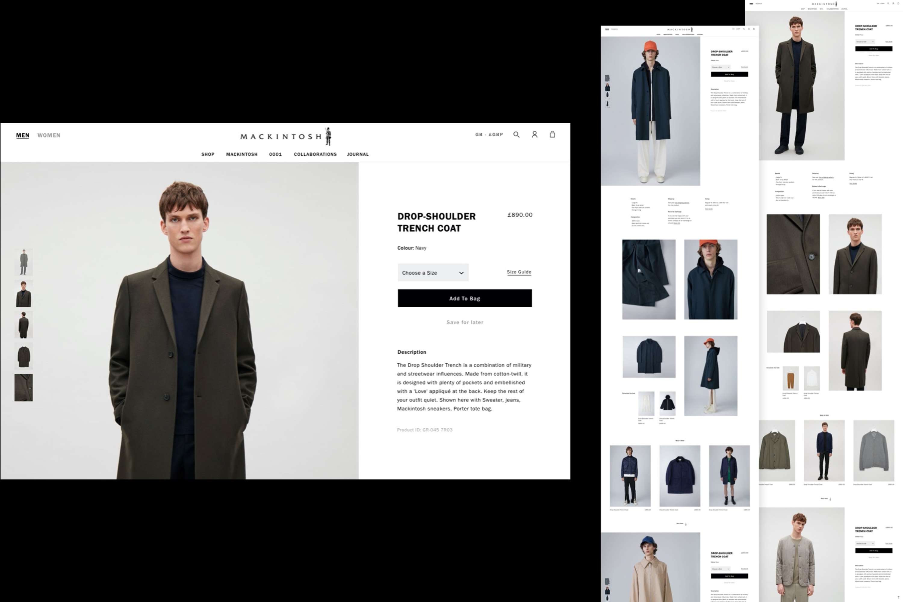Mackintosh / E-Commerce launch by Noemí Sánchez