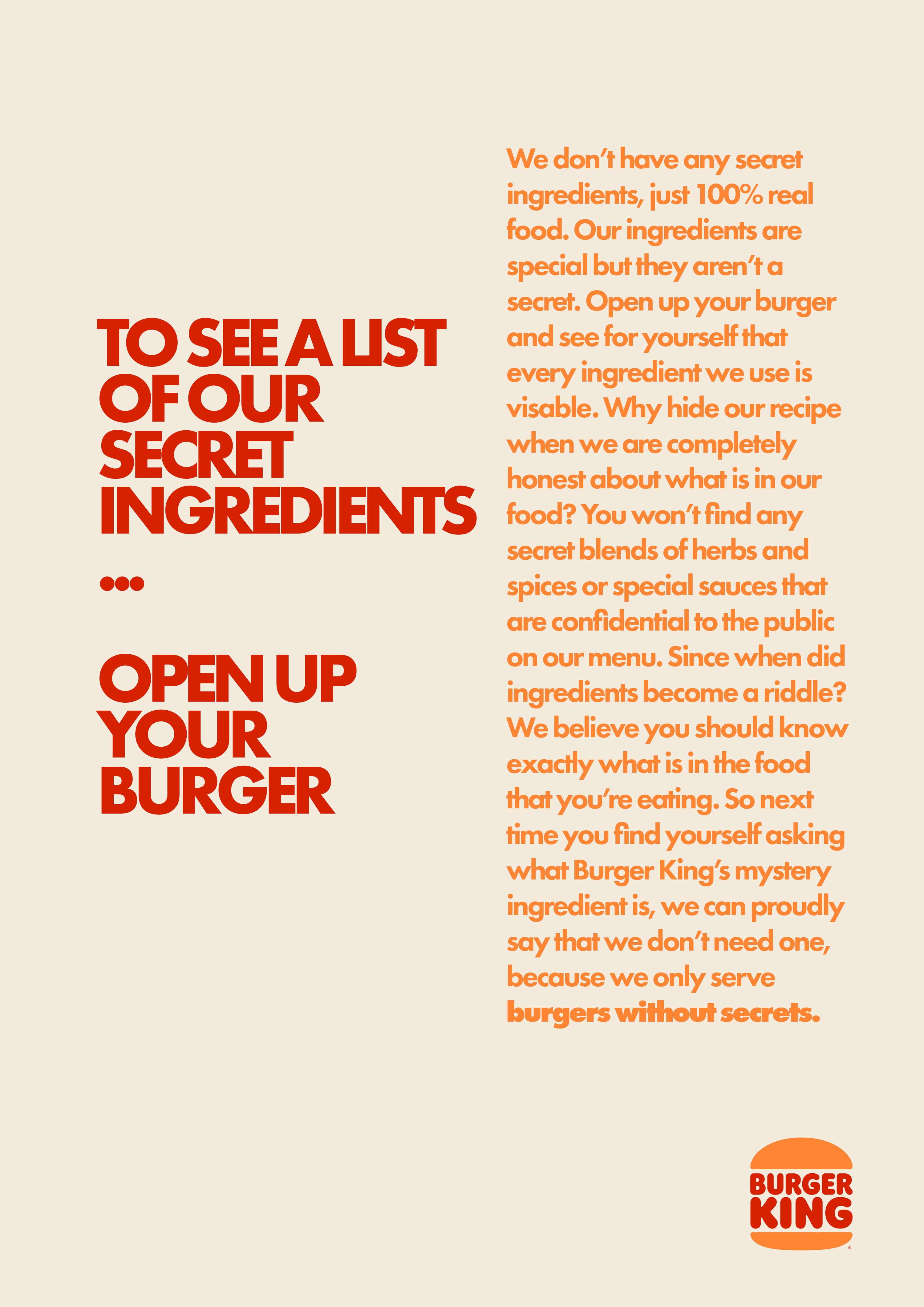 Burgers Without Secrets by Amy Cooper