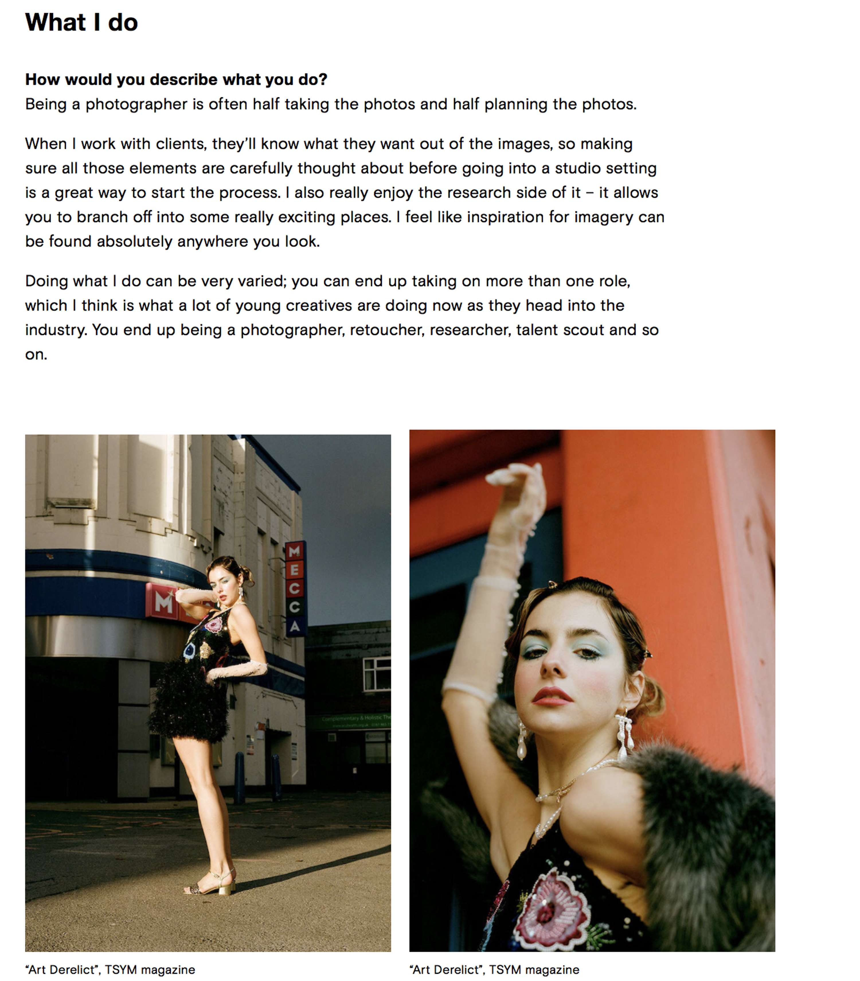 Interview with Creative Lives In Progress by Sara Carpentieri