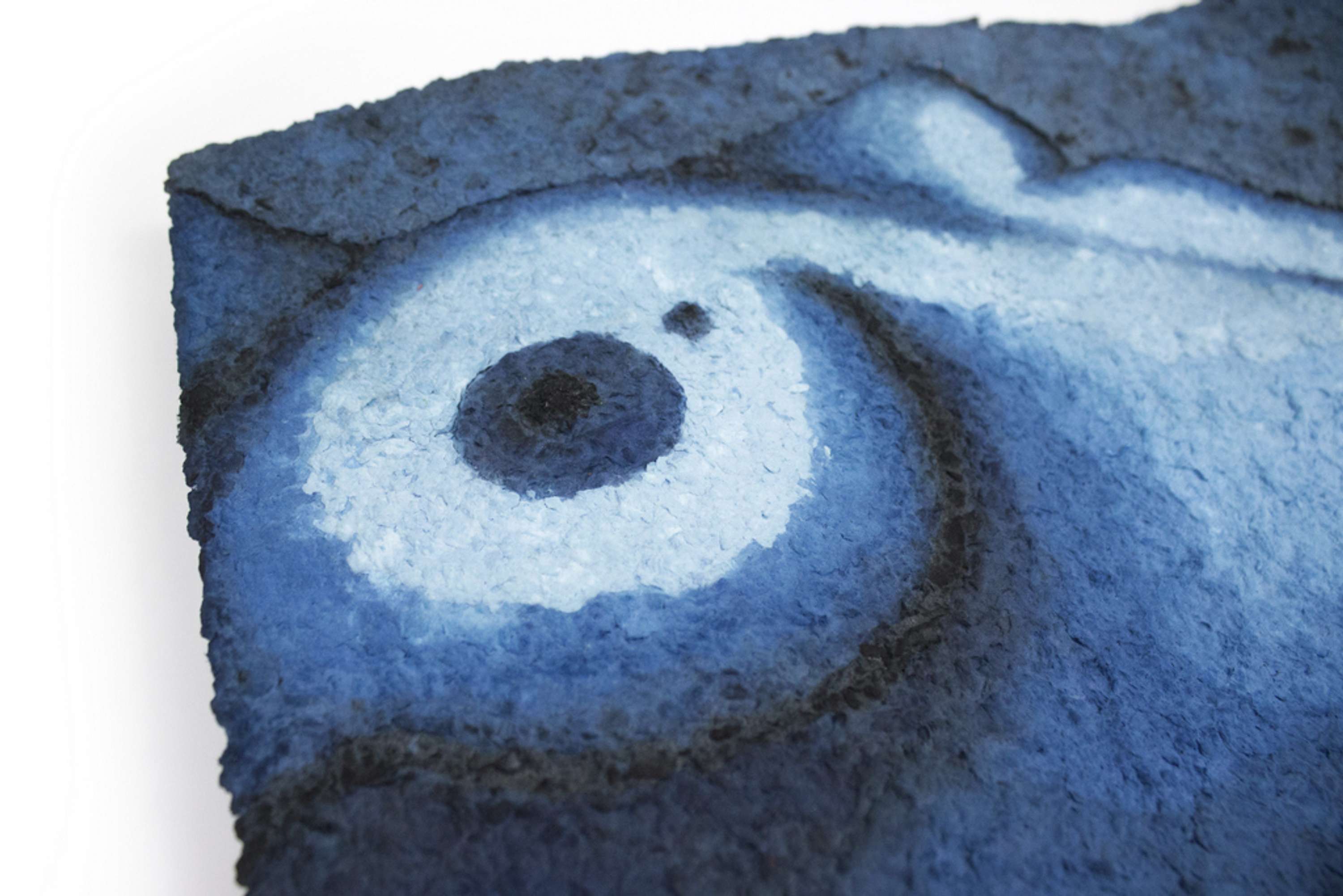 Blue Nude - Recycled Paper artwork by Annemarieke Kloosterhof