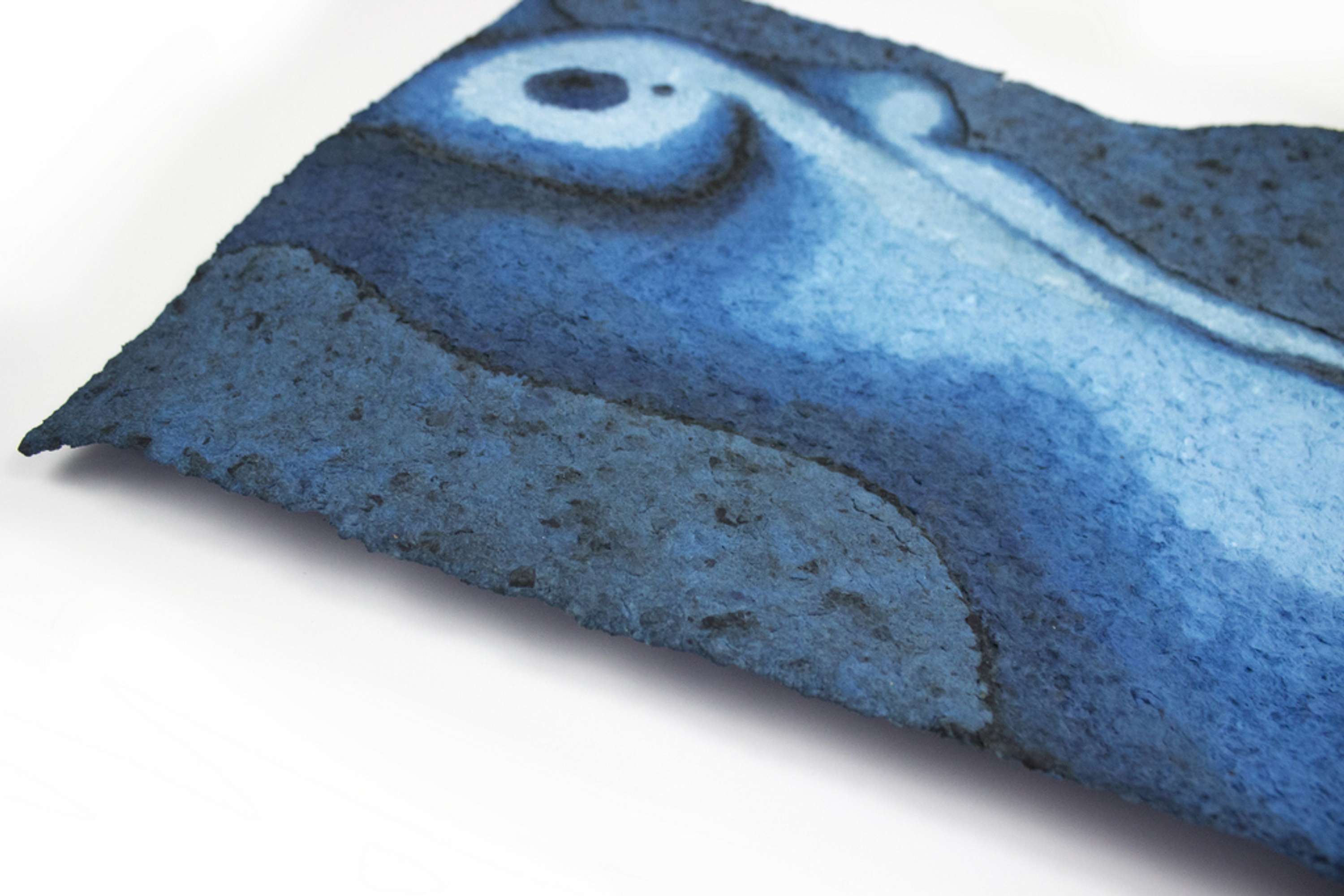 Blue Nude - Recycled Paper artwork by Annemarieke Kloosterhof