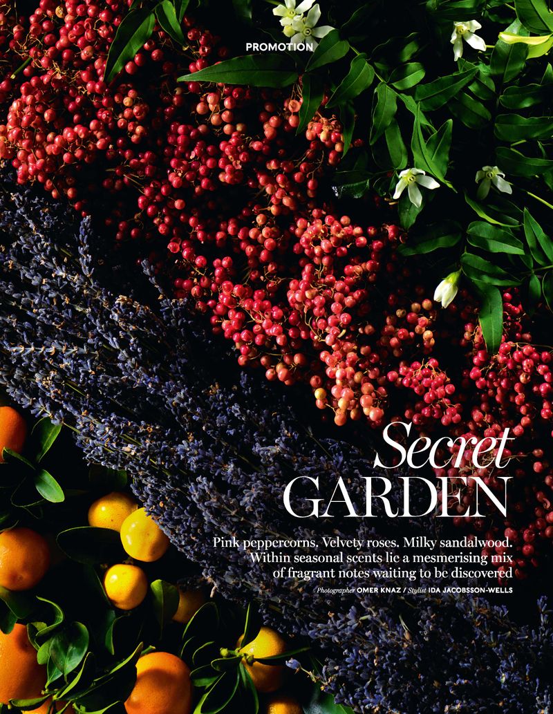 Fragrance Advertorial - Harrods Magazine by Camilla Josephs
