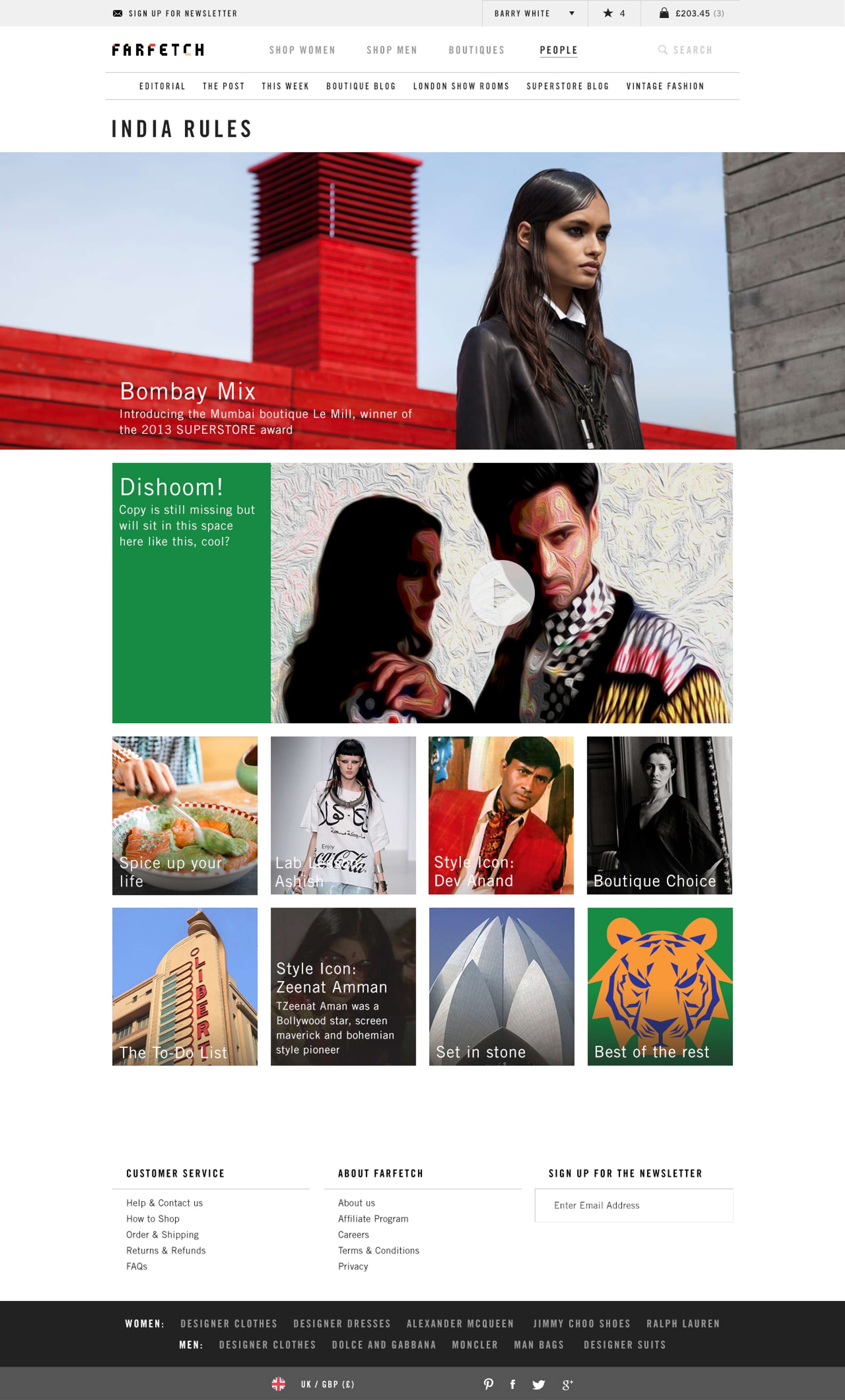 Farfetch: India Launch by Ashlie Dixon