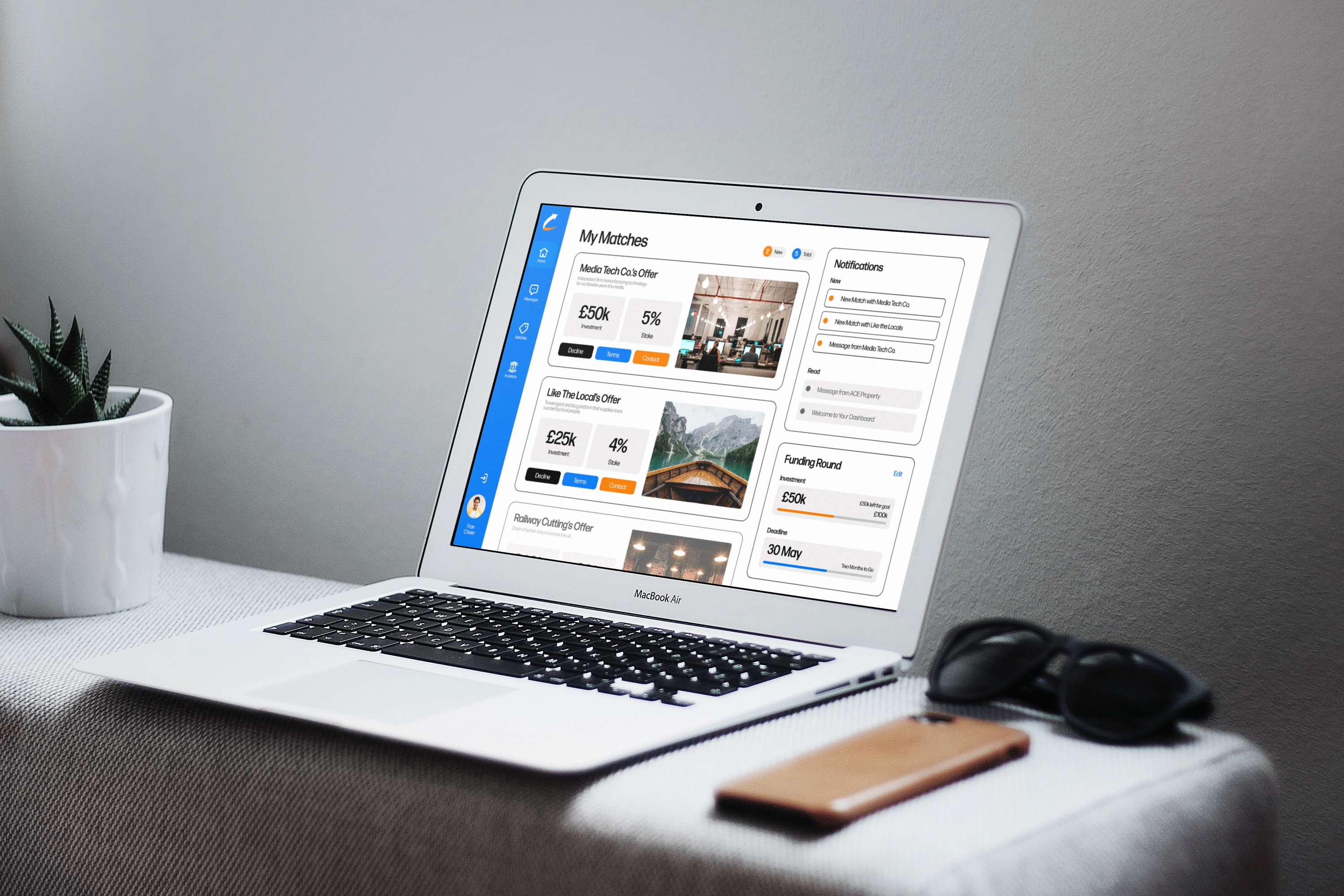 Emerture UI Design by Samuel Grosvenor