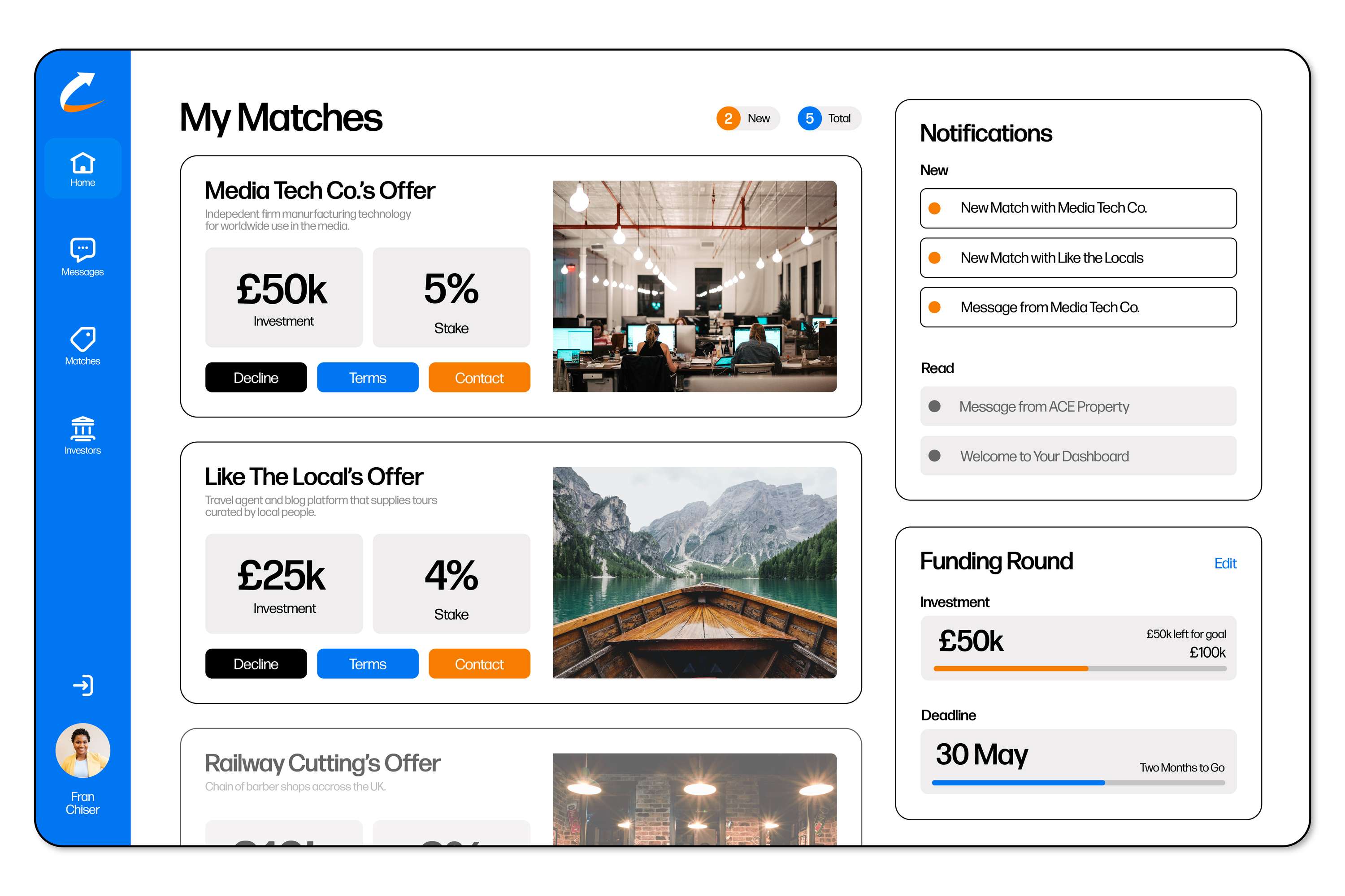 Emerture UI Design by Samuel Grosvenor
