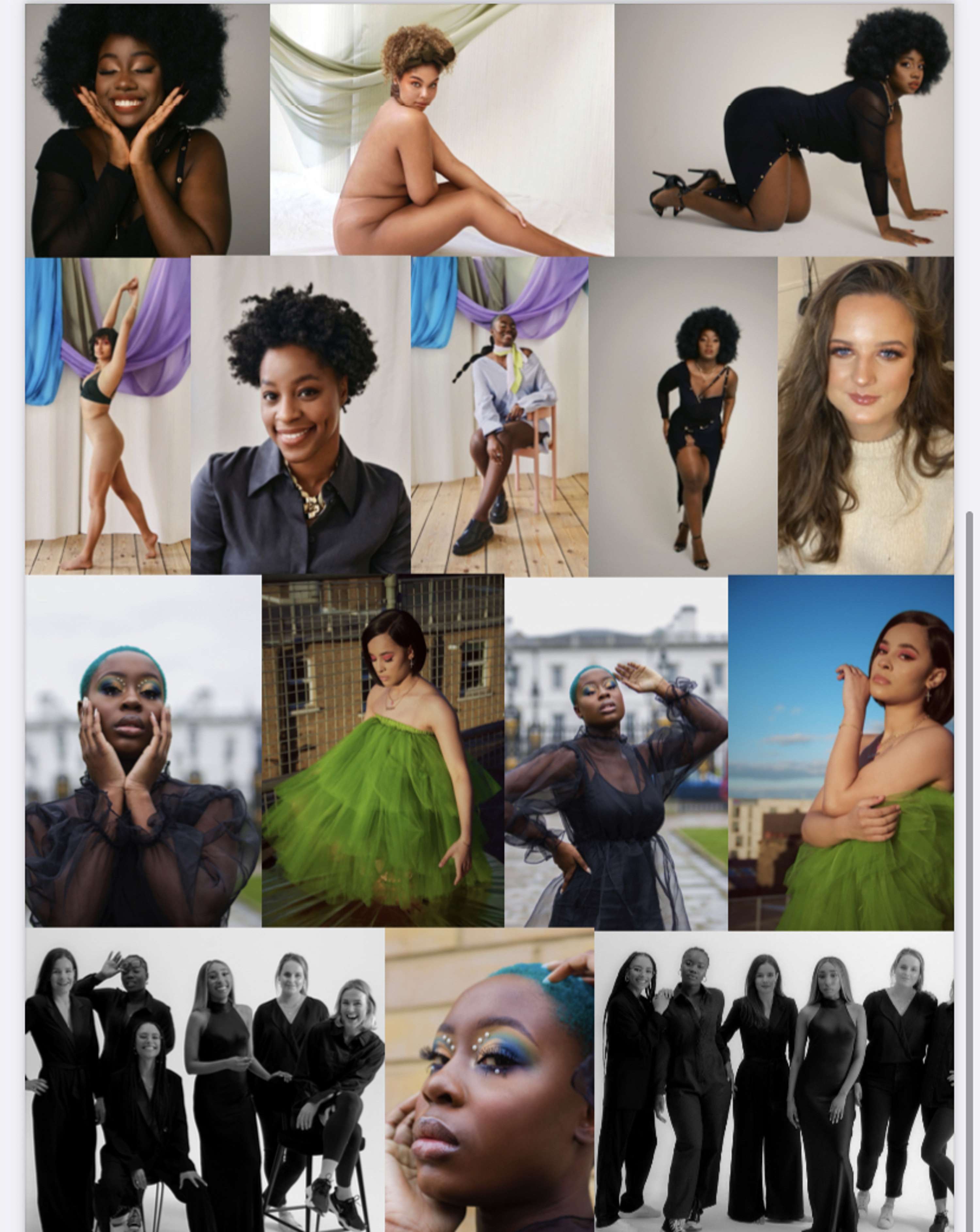 Some images from my 2020/2021 portfolio by Heavenly-Maria Tucker
