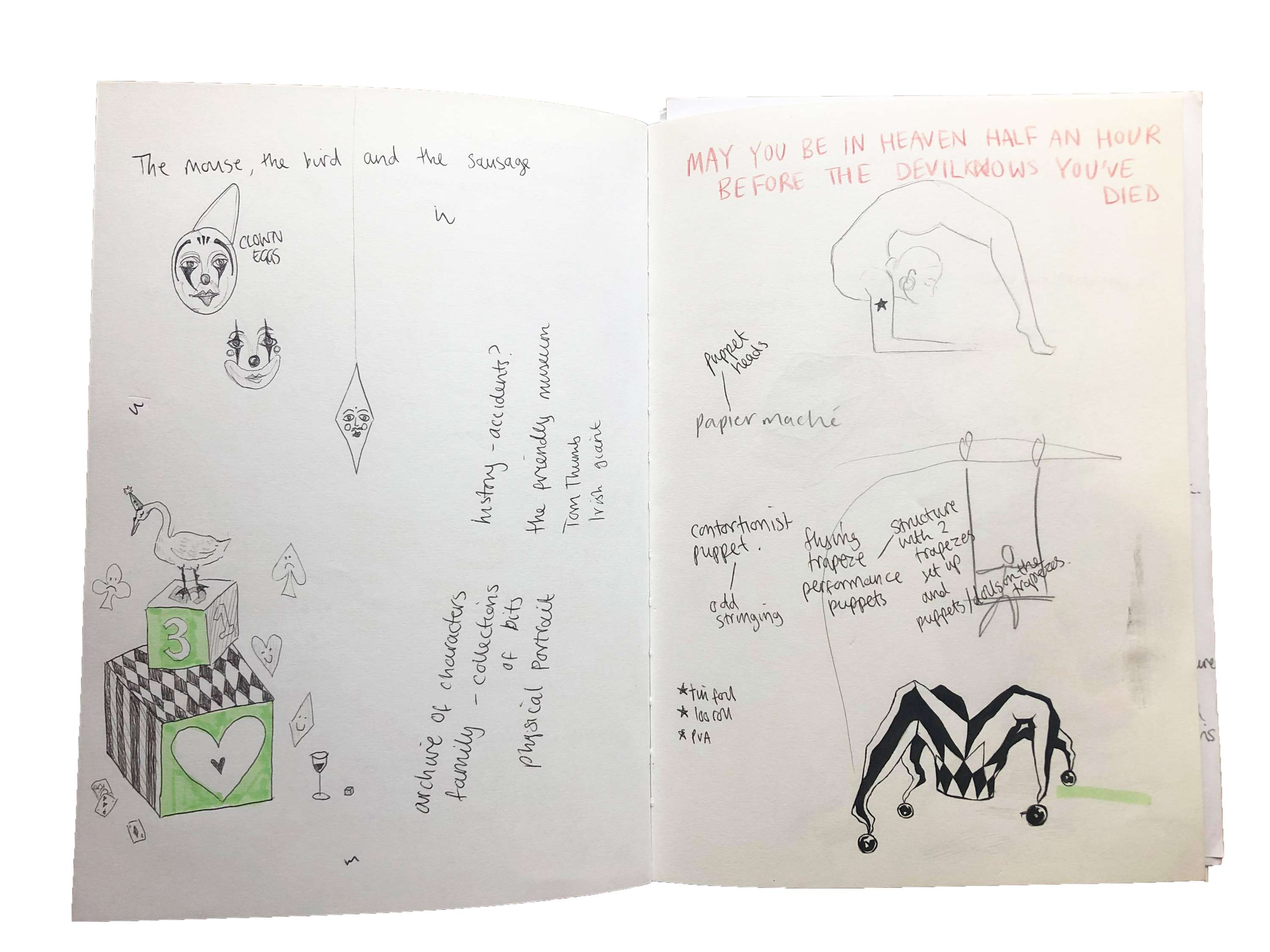 Sketchbook pages by Hope Hanni Eva