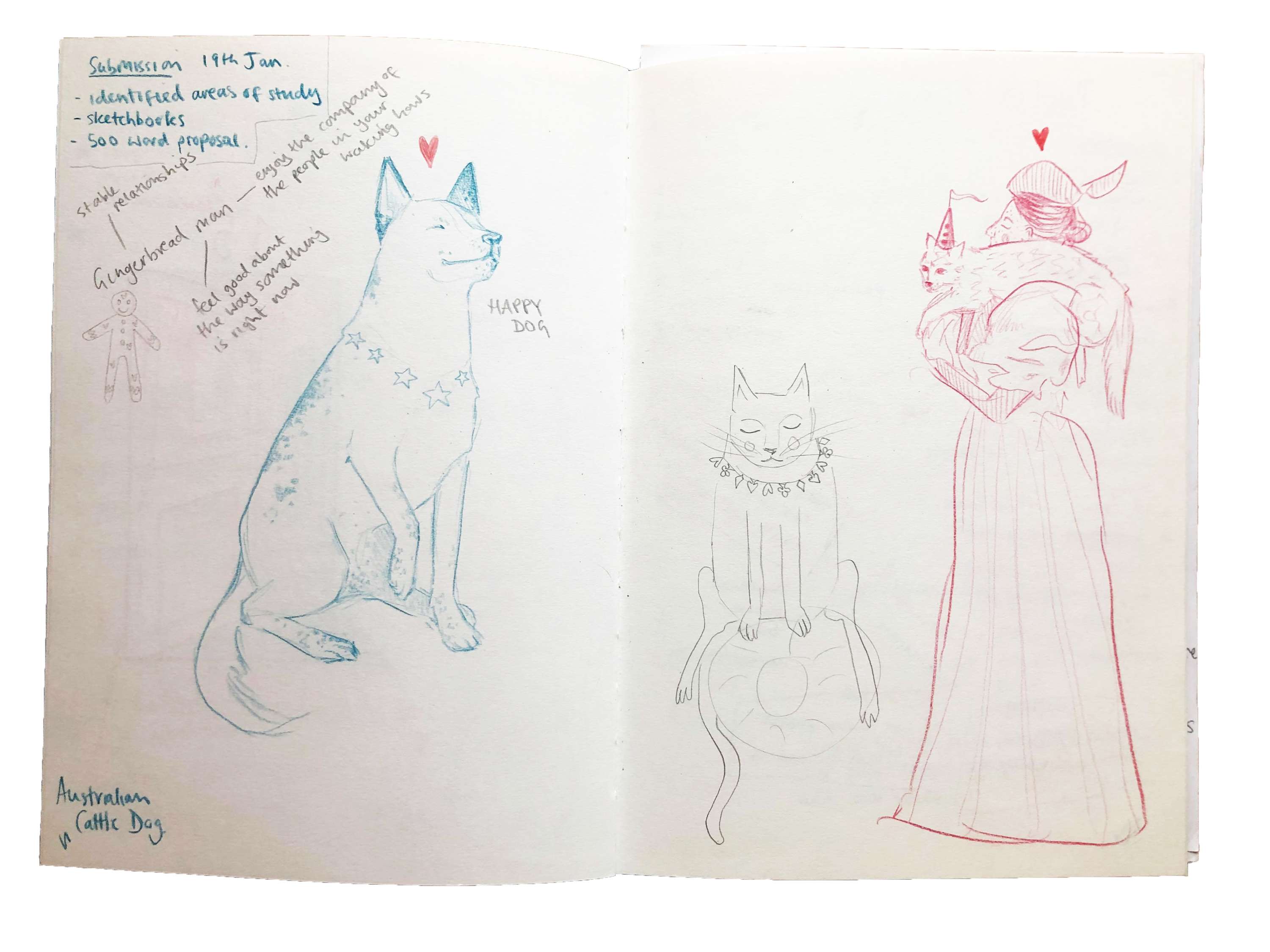 Sketchbook pages by Hope Hanni Eva