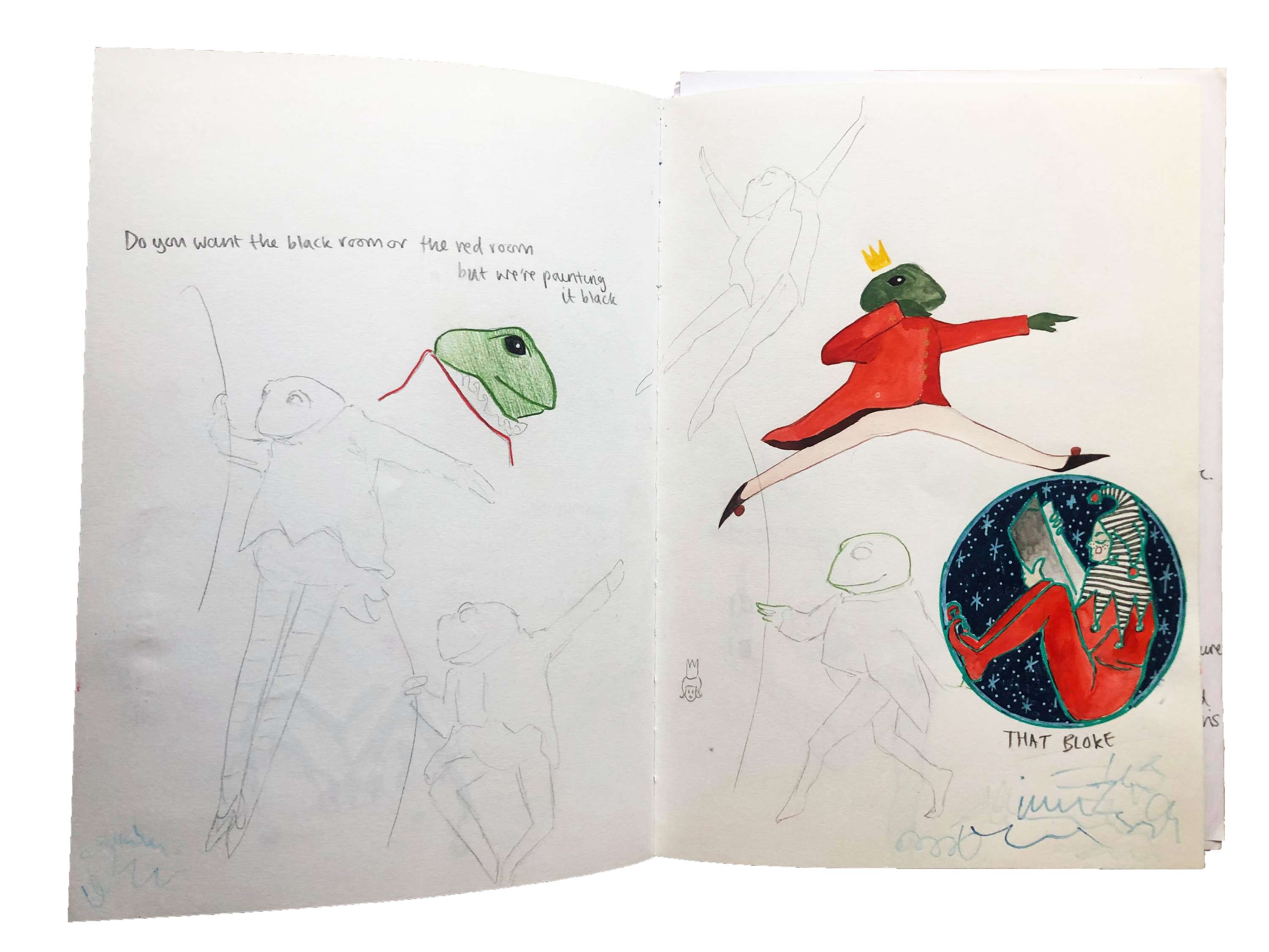 Sketchbook pages by Hope Hanni Eva