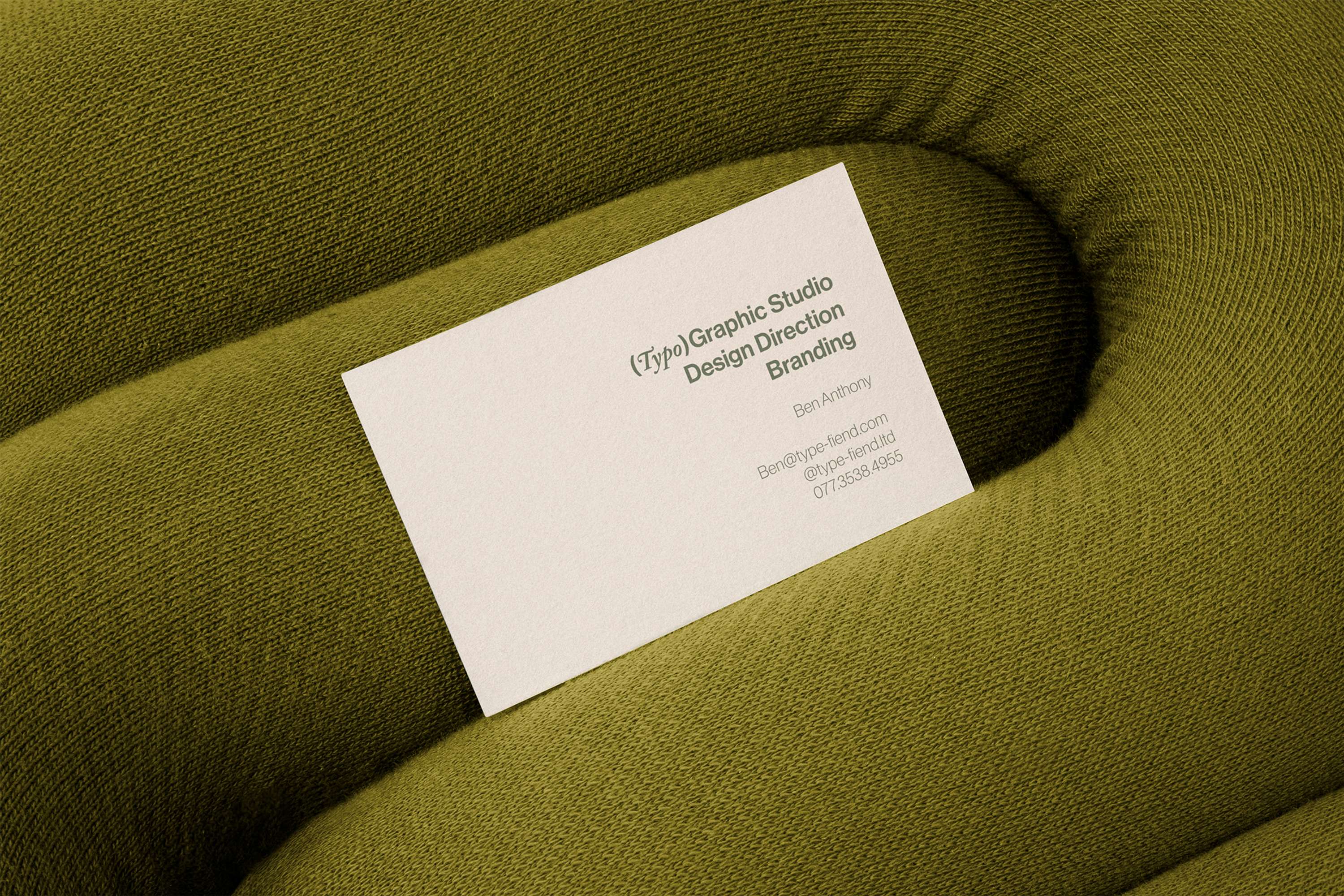 Type-Fiend Personal Branding by Ben Anthony