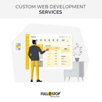 Offshore Custom Website Development Services in India and UK - Fullestop logo
