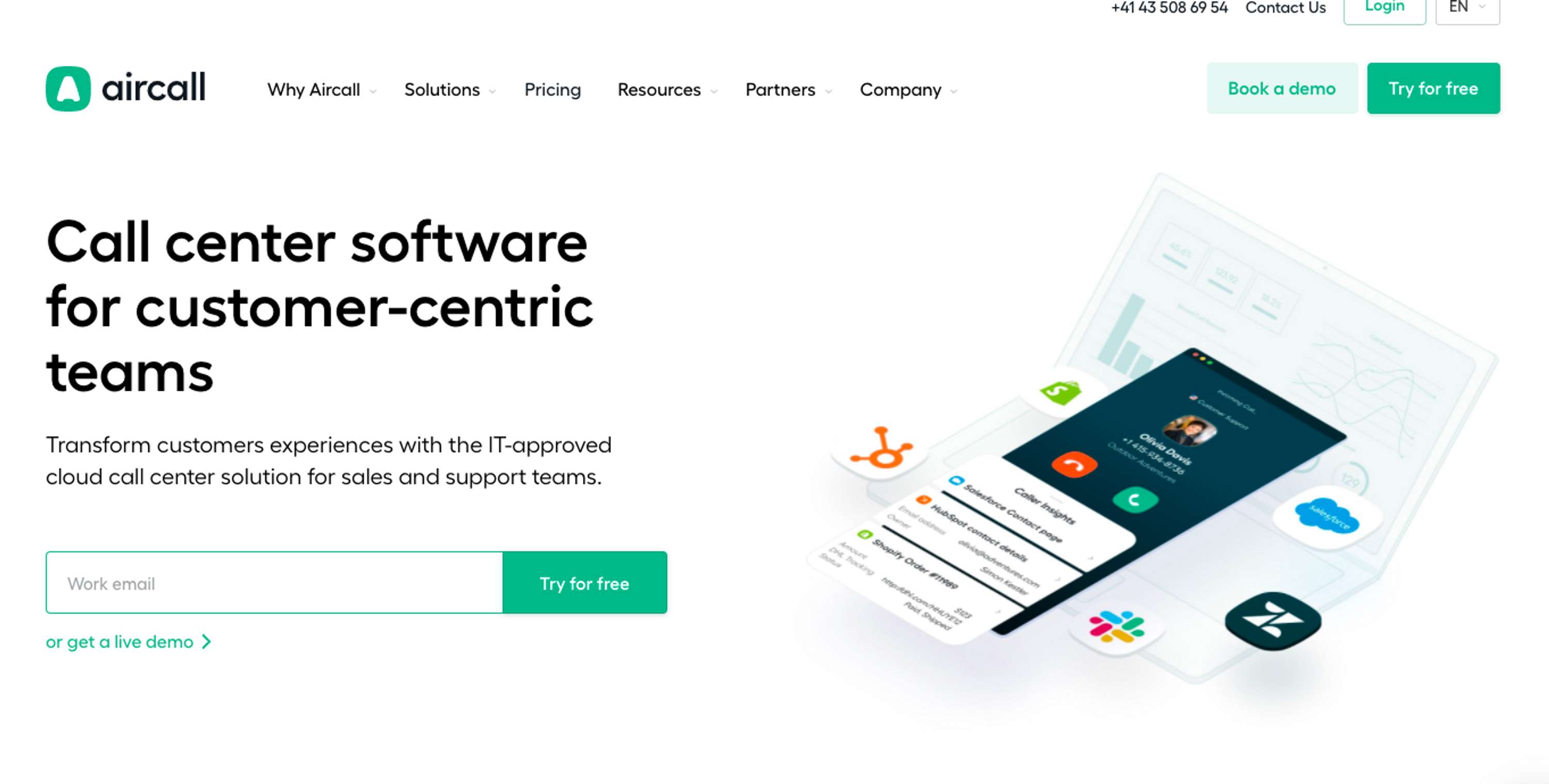 SEO landing pages for cloud-based call management software (SaaS) by Audrey Meissner