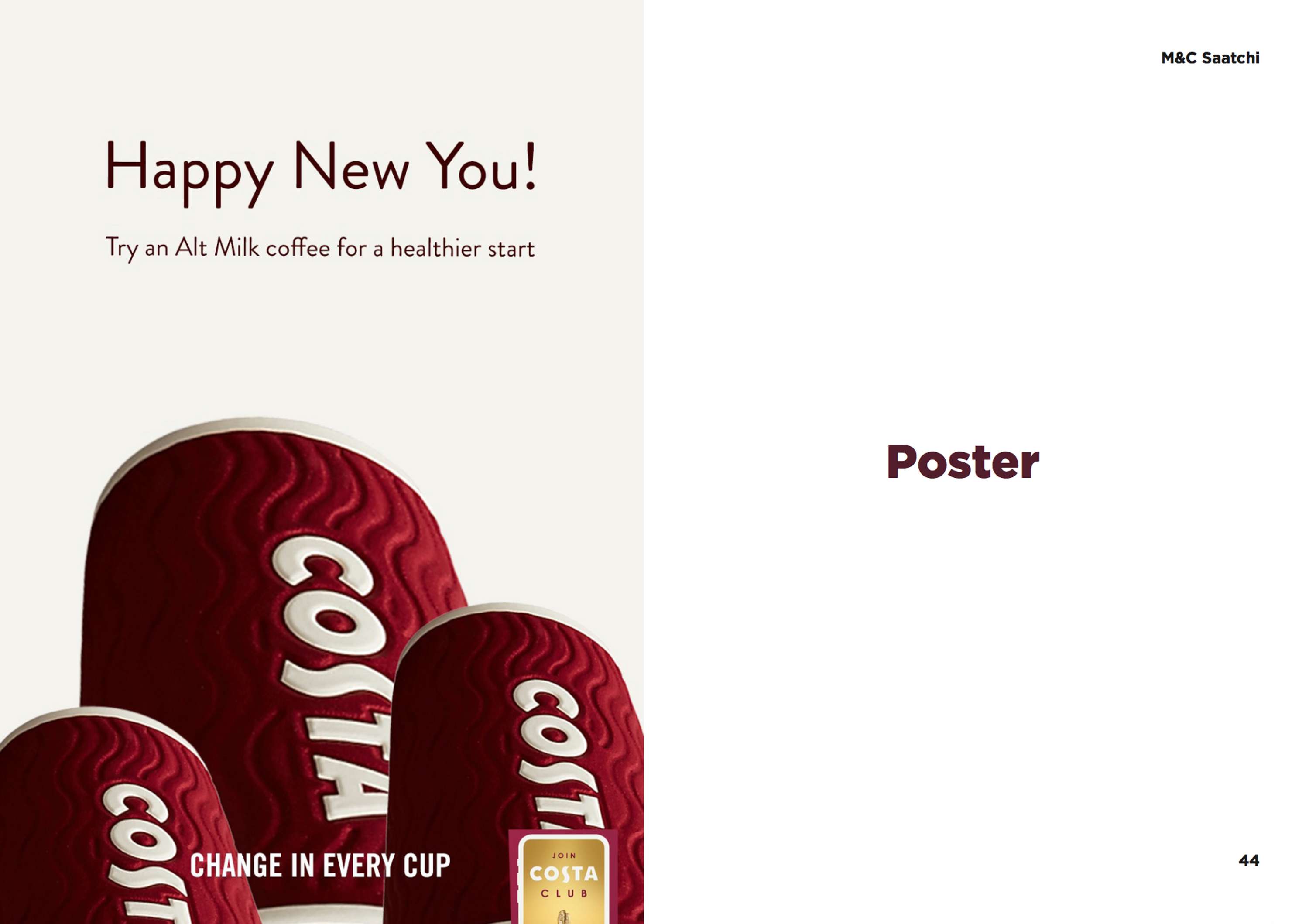 M&C Saatchi x Costa Coffee Pitch Task by Sasha Kluvitse