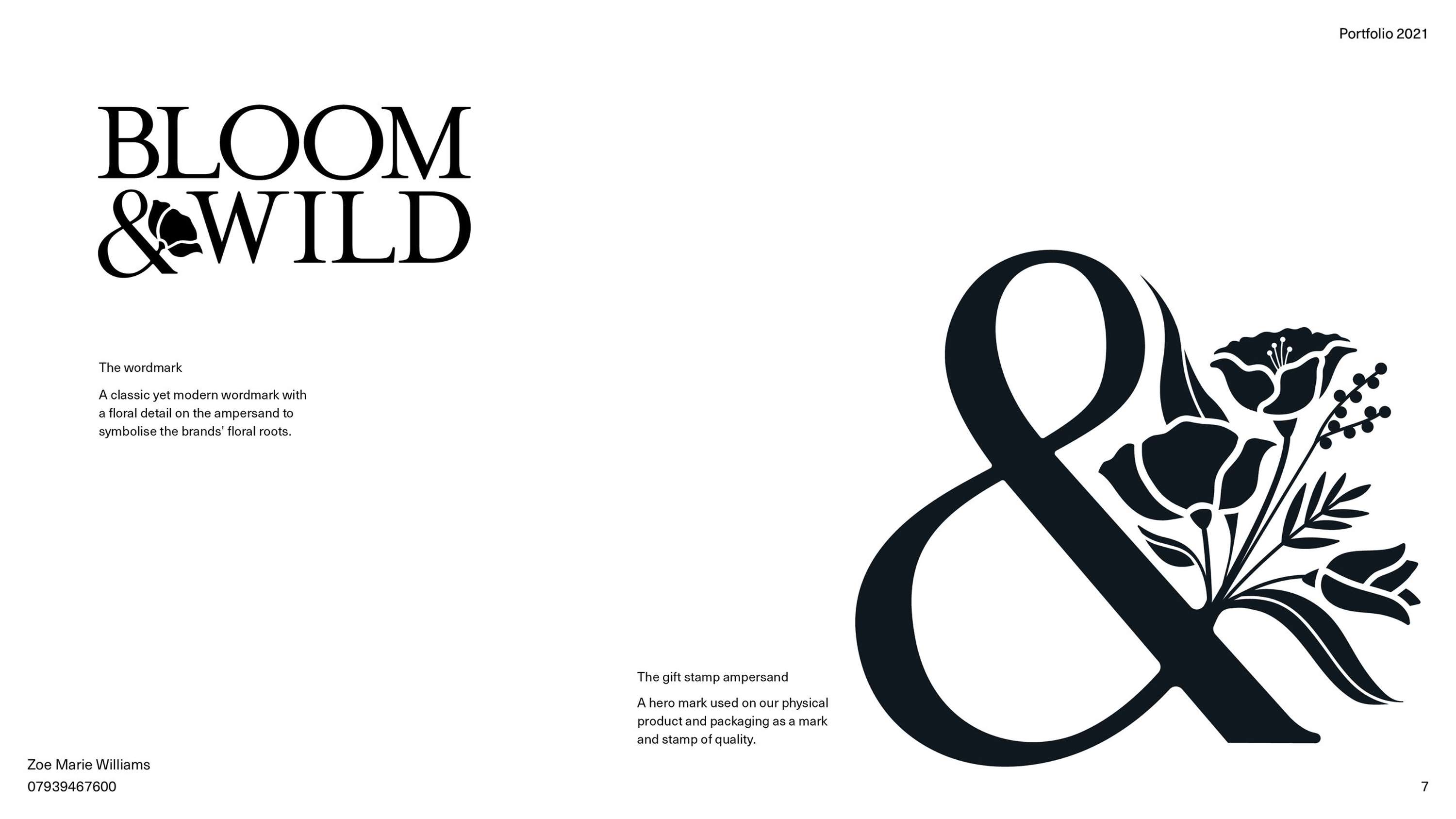 Bloom & Wild Identity & Design by Zoe Williams