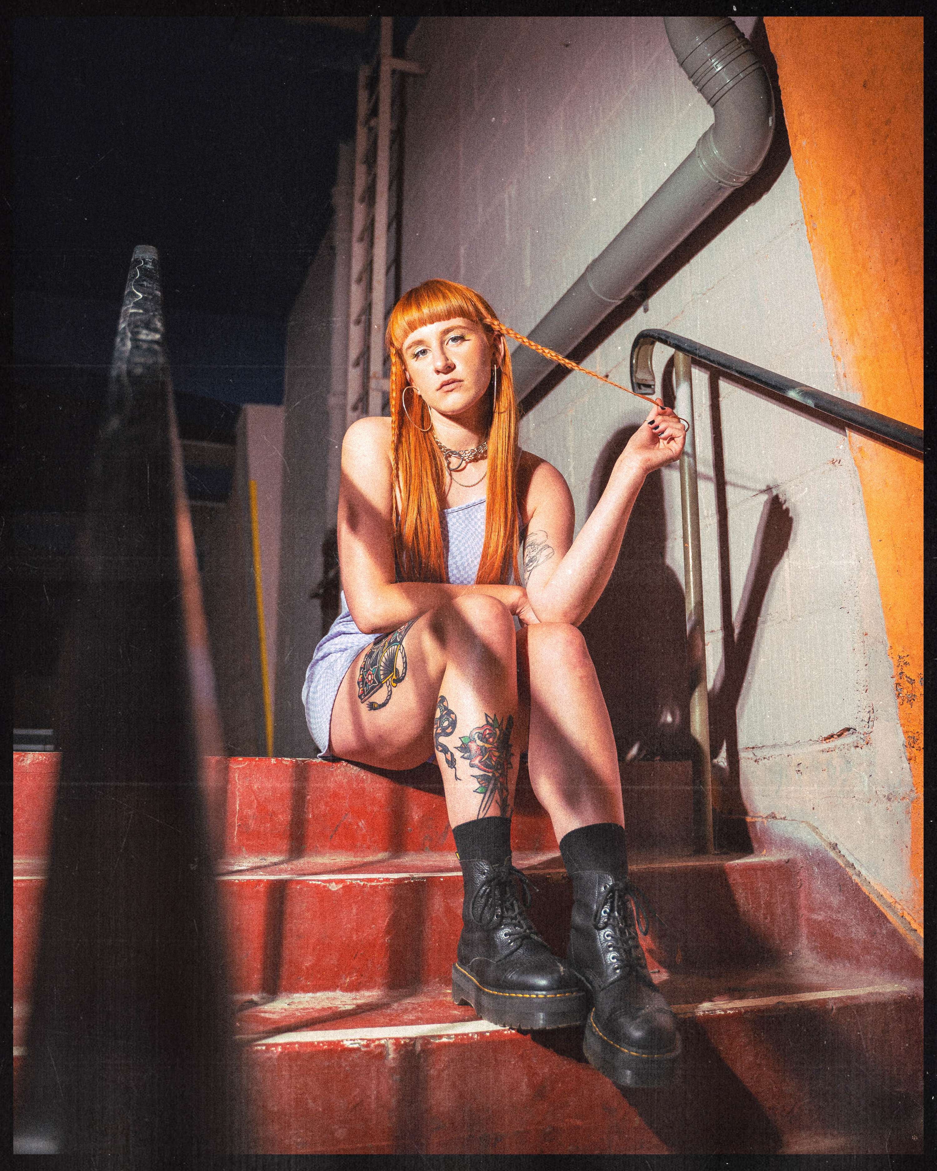 Moody shoot with Knife Bride by Alex Butcher
