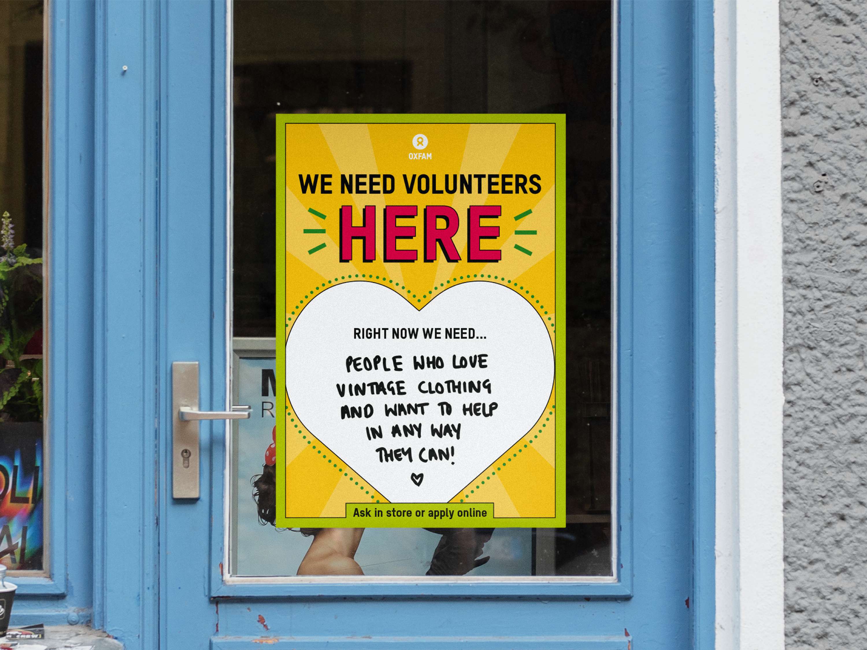 Oxfam Volunteer Campaign by Rosie Stevens