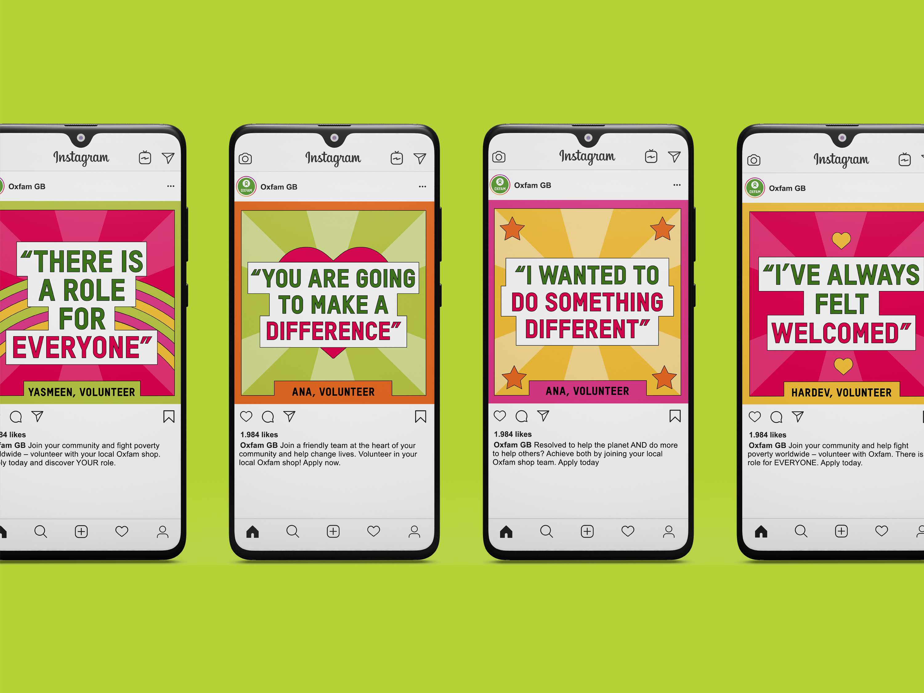 Oxfam Volunteer Campaign by Rosie Stevens