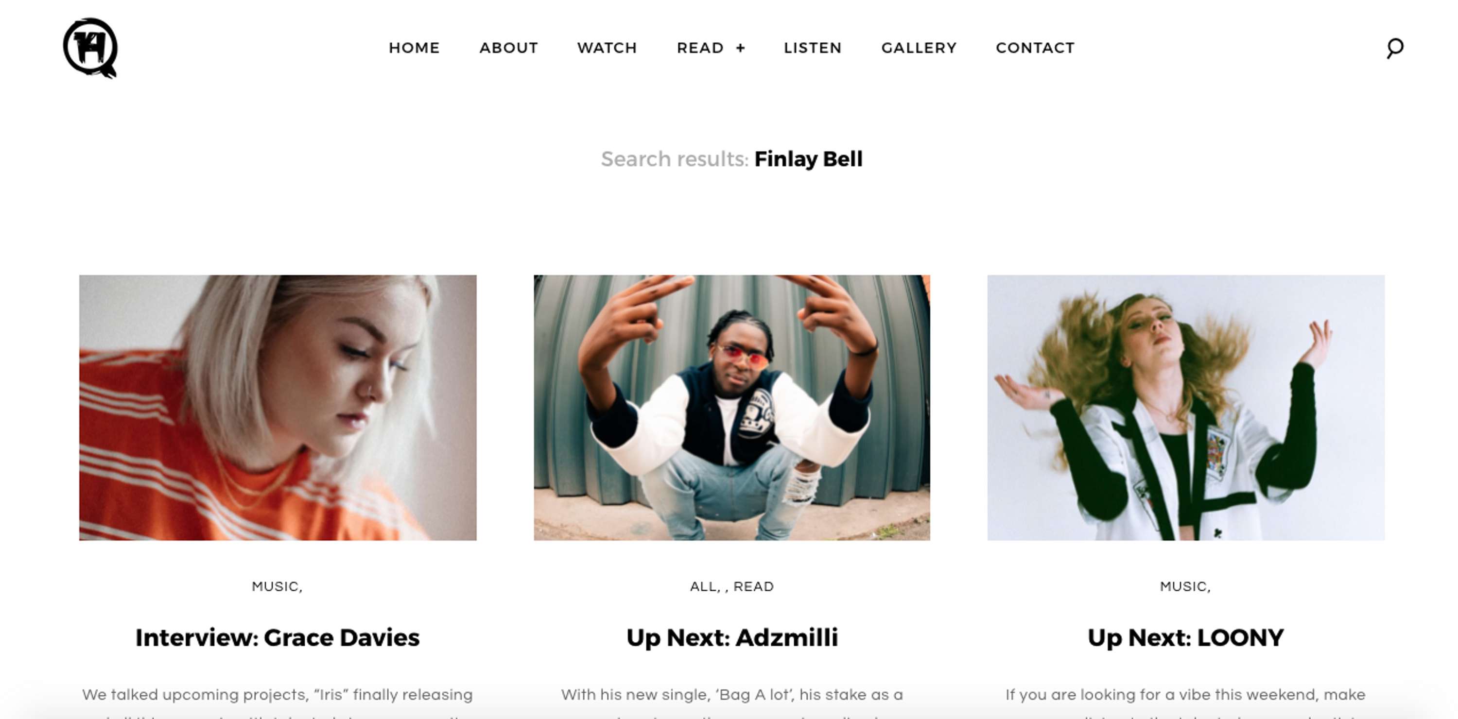 Feature Articles for 14HQ by Finlay Bell