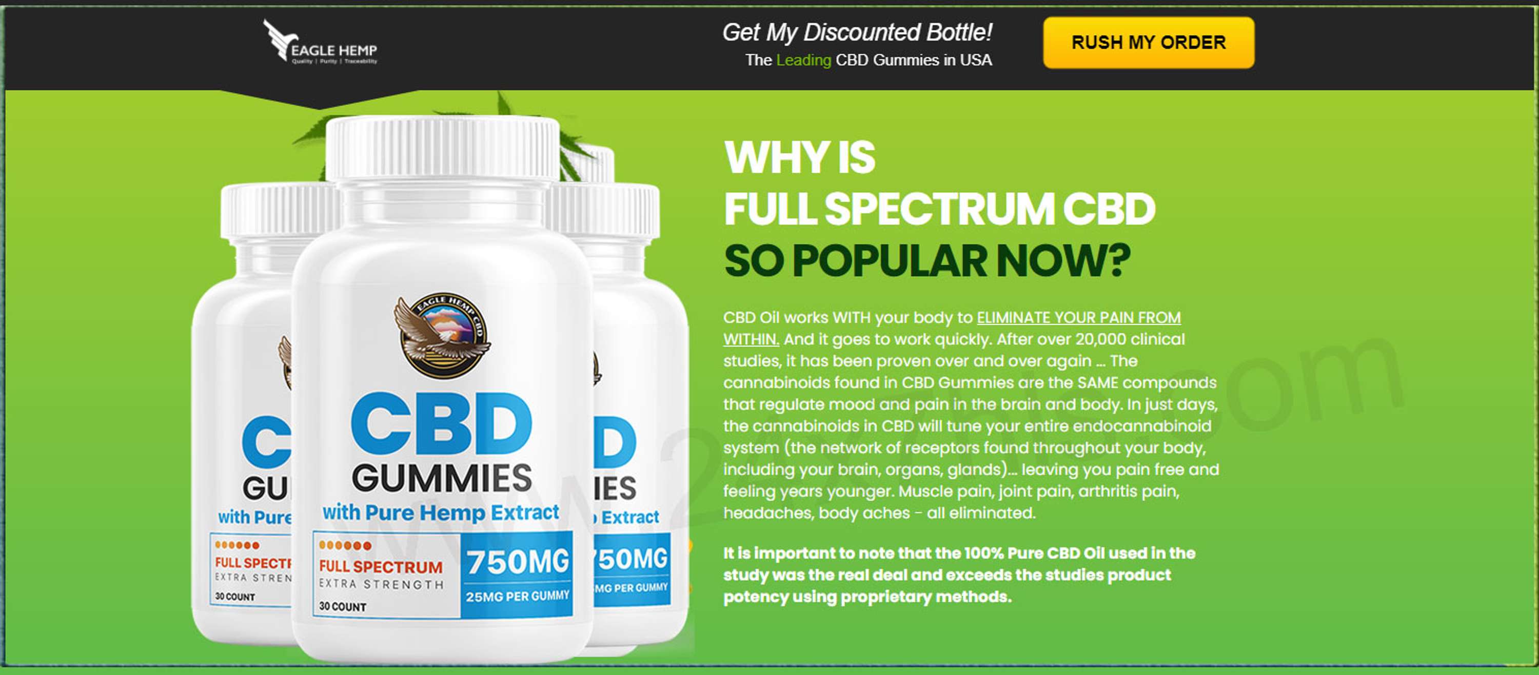 Eagle Hemp CBD Gummies Reviews – Reduce Anxiety & Chronic Pain Completely Must Read Before Buying! by EagleHemp CBDGumme
