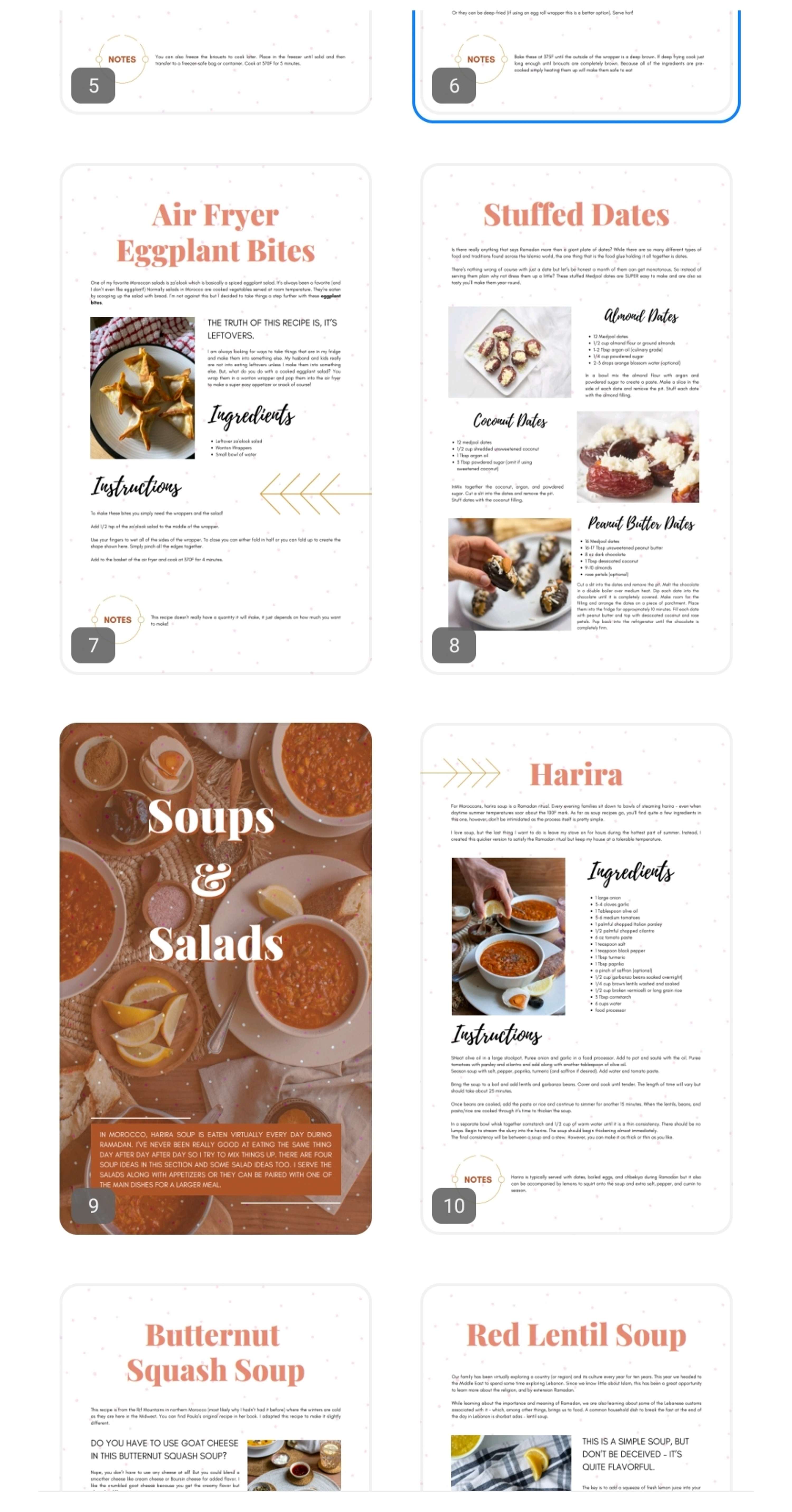 Ramadan Cookbook / E-Book & Pinterest Pin Design by Andjela Jovanovic
