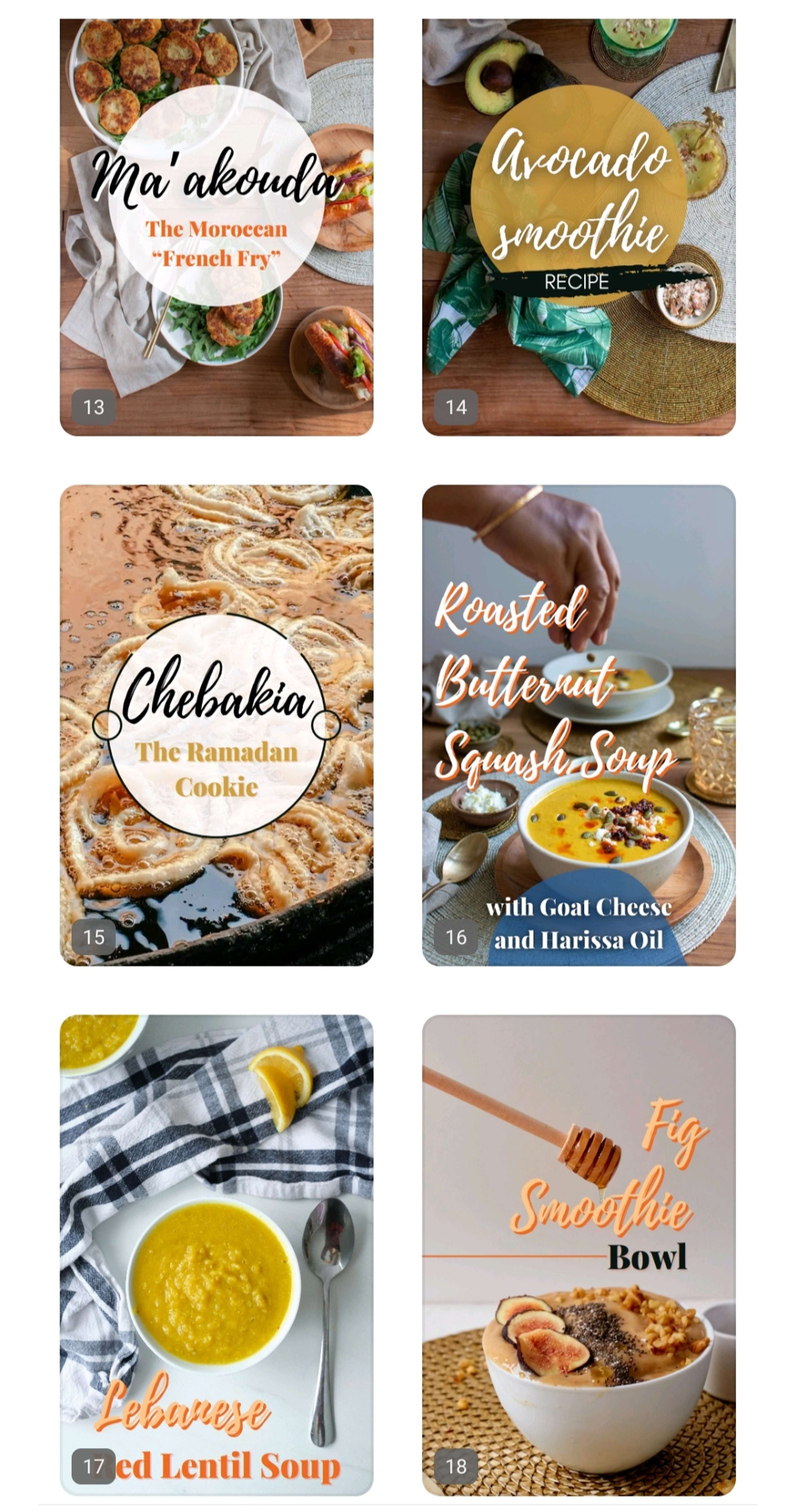 Ramadan Cookbook / E-Book & Pinterest Pin Design by Andjela Jovanovic