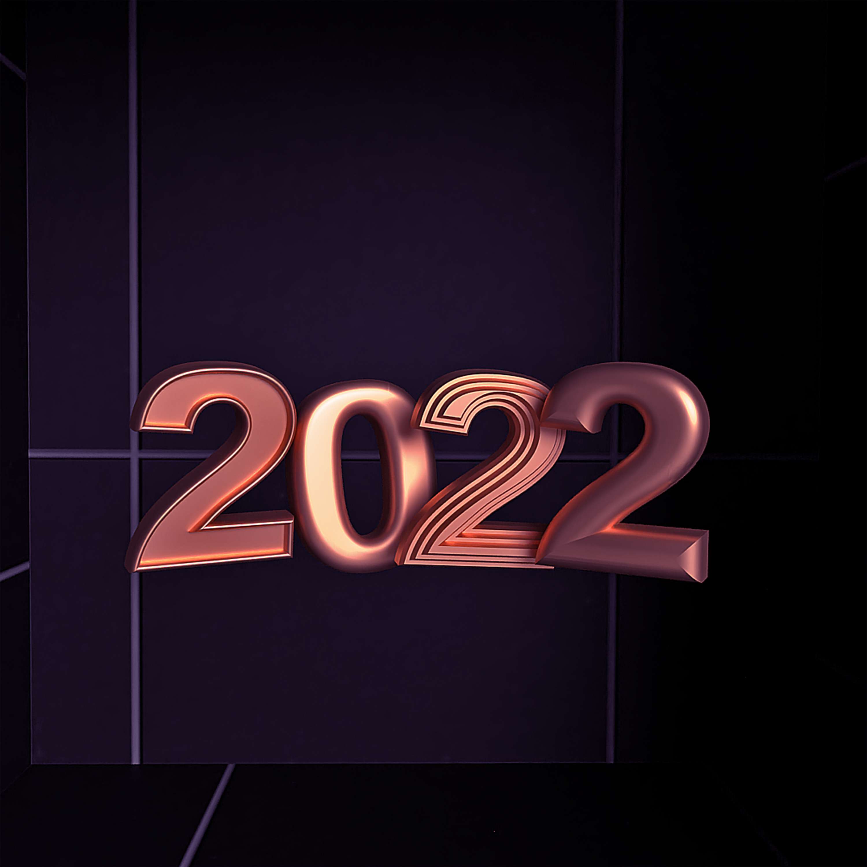 3D Typography - Welcome 2022! by Malini Rao