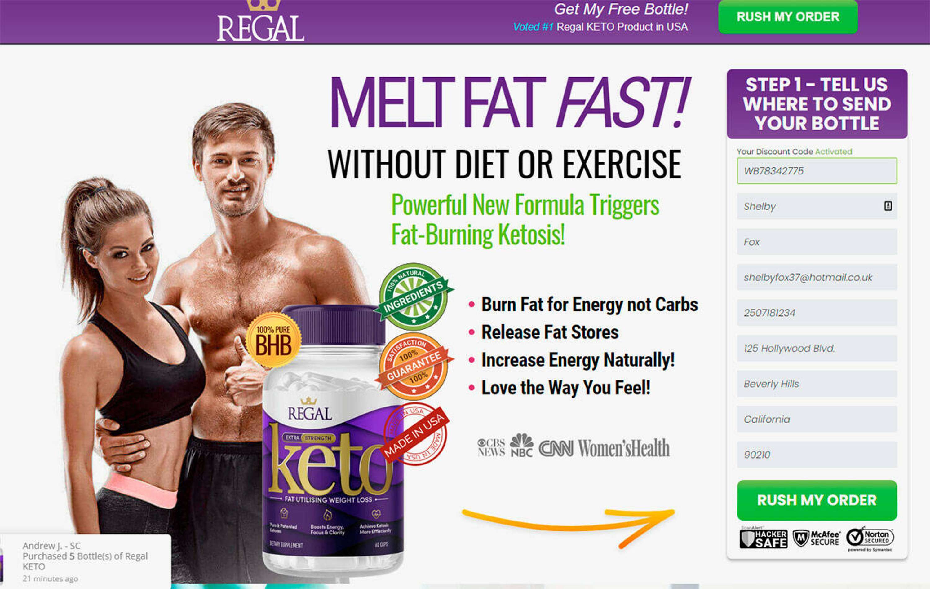 Keto Regal Reviews: SCAM ALERT ! Read This Before Buy! by julie potter